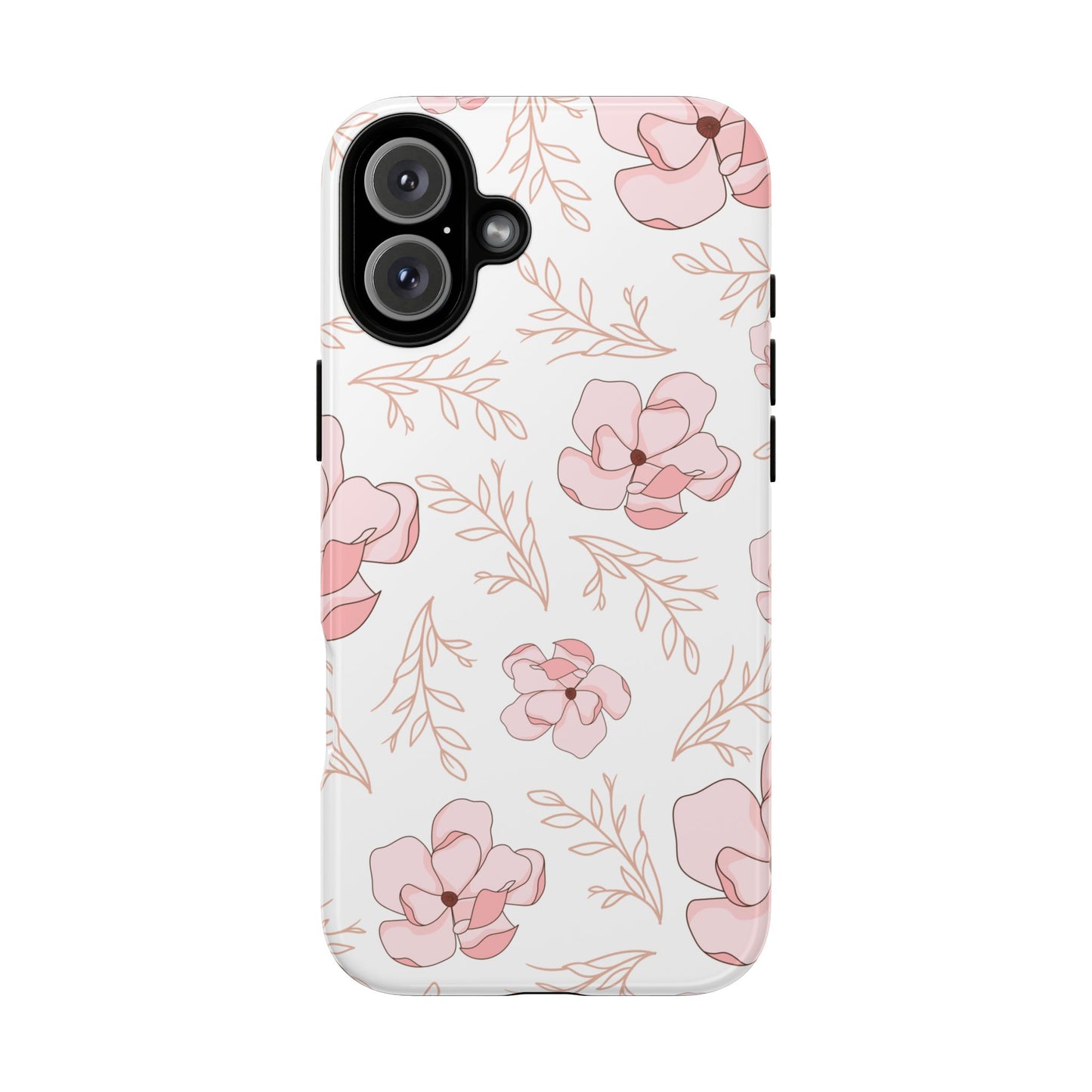 Pink Magnolia Bloom Tough Phone Case for iPhone