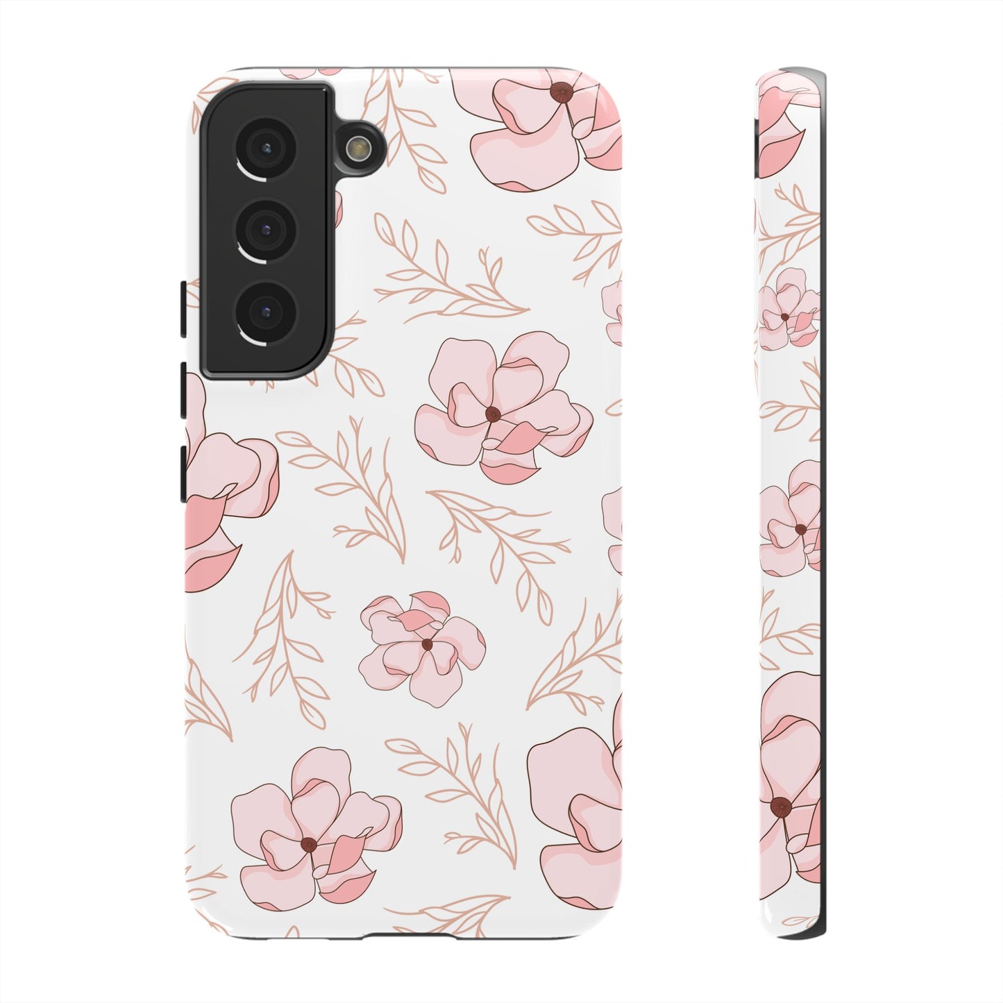 Pink Magnolia Bloom Tough Phone Case for Samsung Smartphone