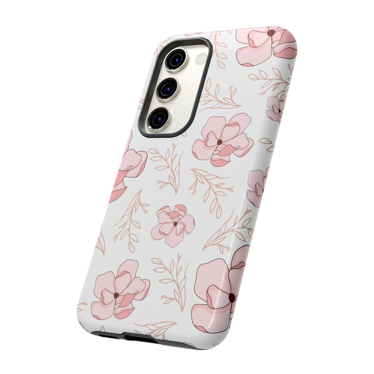 Pink Magnolia Bloom Tough Phone Case for Samsung Smartphone