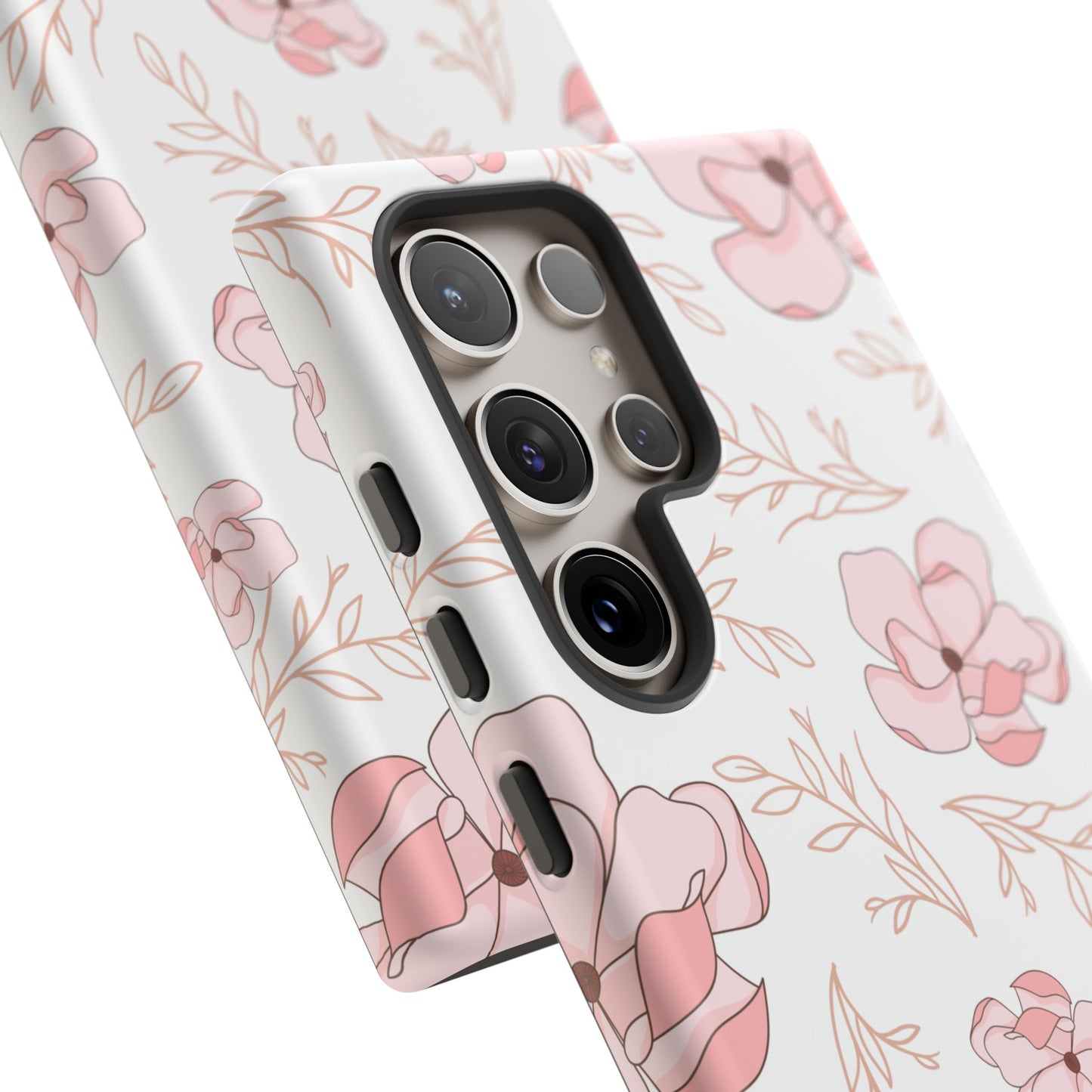 Pink Magnolia Bloom Tough Phone Case for Samsung Smartphone
