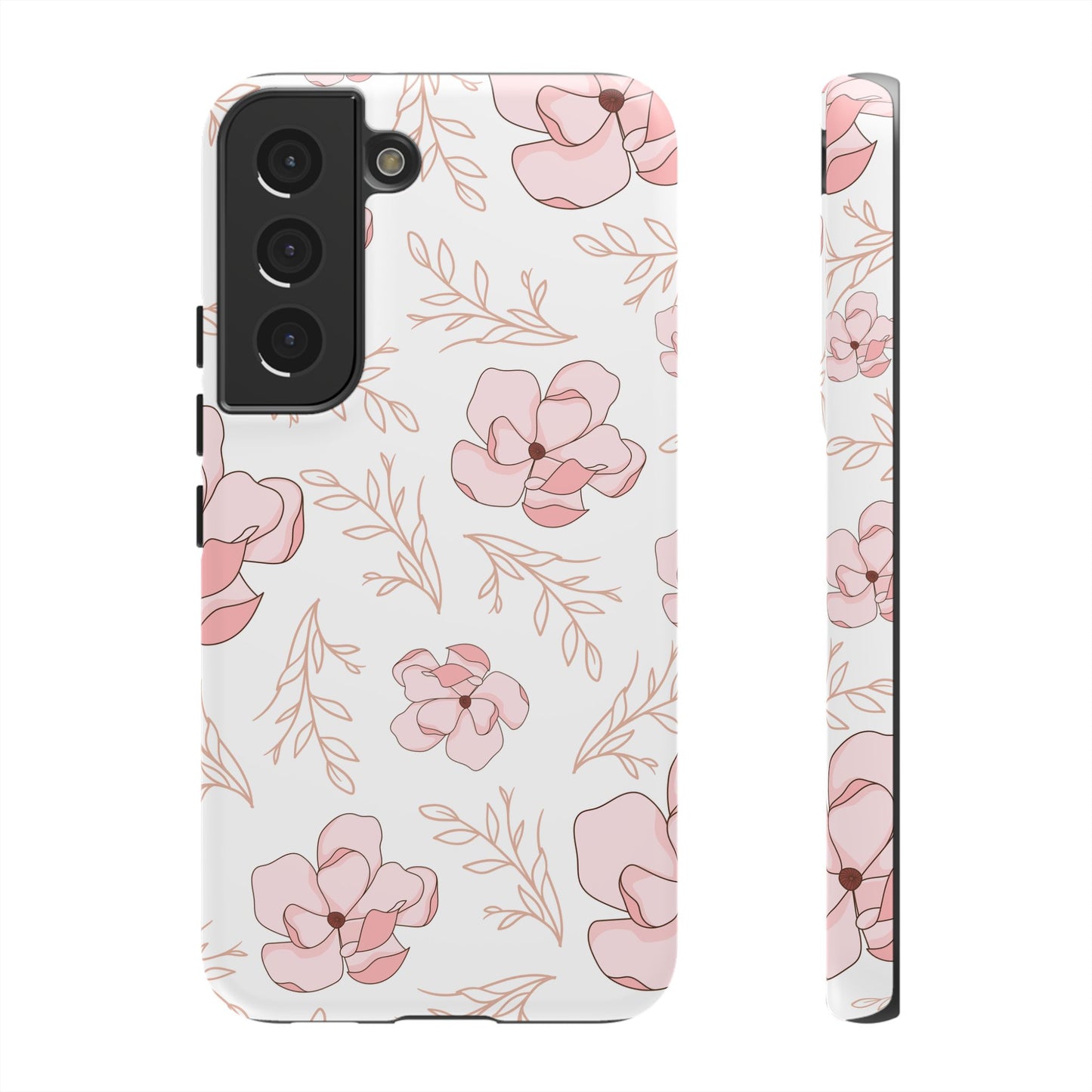 Pink Magnolia Bloom Tough Phone Case for Samsung Smartphone