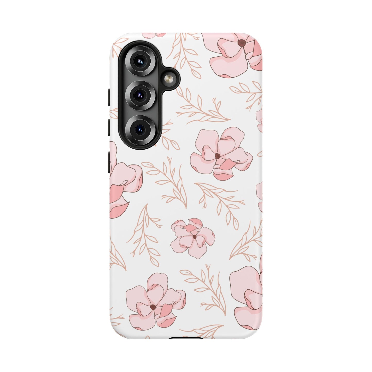 Pink Magnolia Bloom Tough Phone Case for Samsung Smartphone