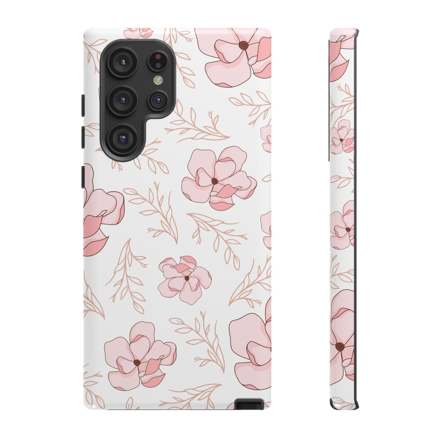 Pink Magnolia Bloom Tough Phone Case for Samsung Smartphone