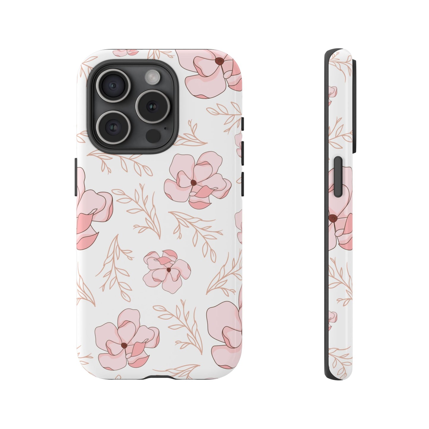 Pink Magnolia Bloom Tough Phone Case for iPhone