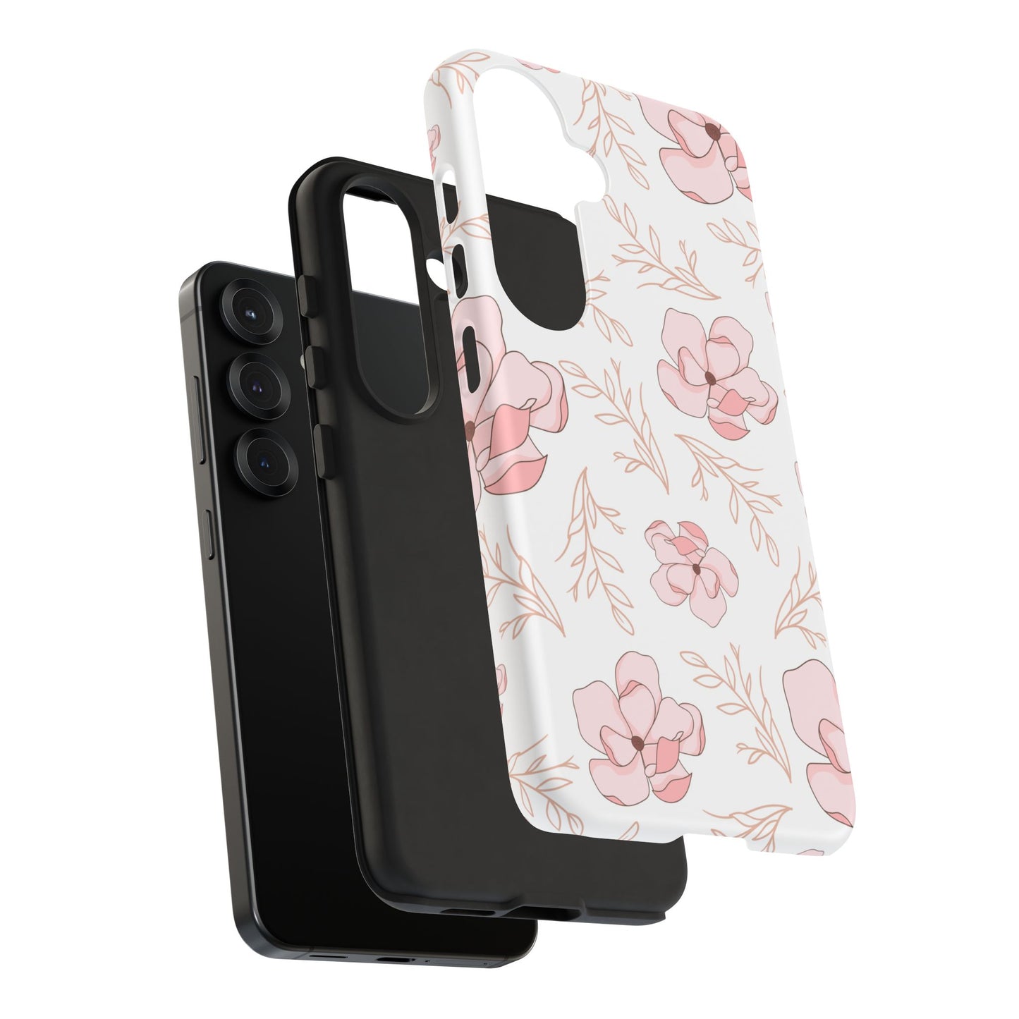 Pink Magnolia Bloom Tough Phone Case for Samsung Smartphone