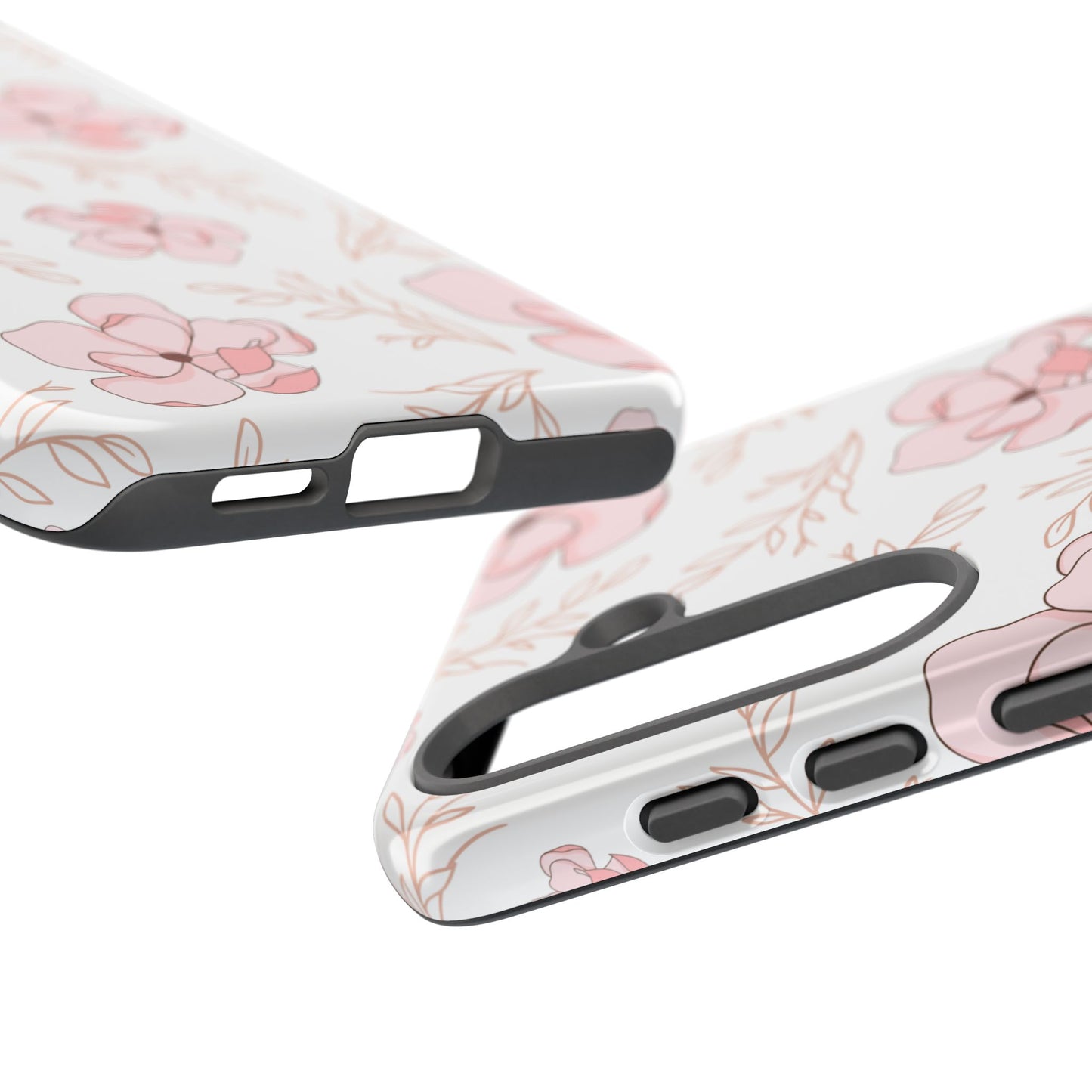 Pink Magnolia Bloom Tough Phone Case for Samsung Smartphone