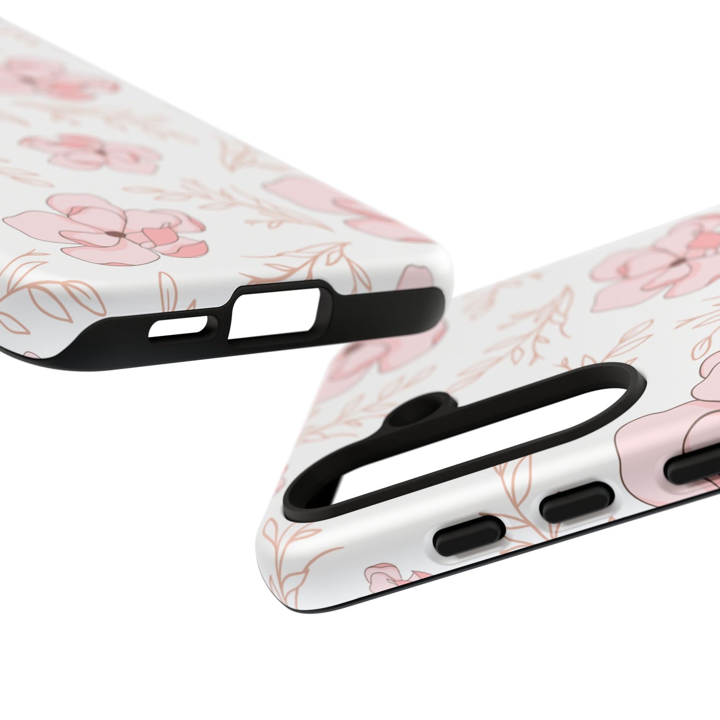 Pink Magnolia Bloom Tough Phone Case for Samsung Smartphone