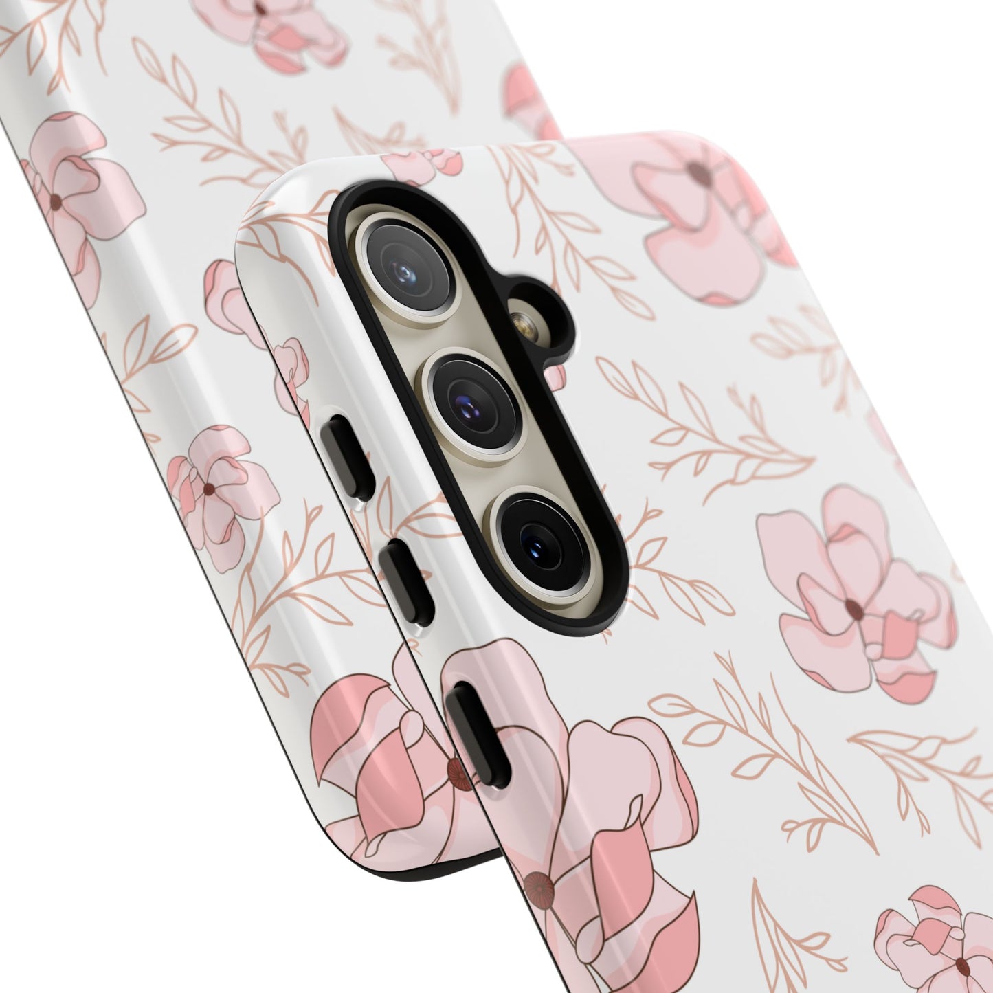 Pink Magnolia Bloom Tough Phone Case for Samsung Smartphone