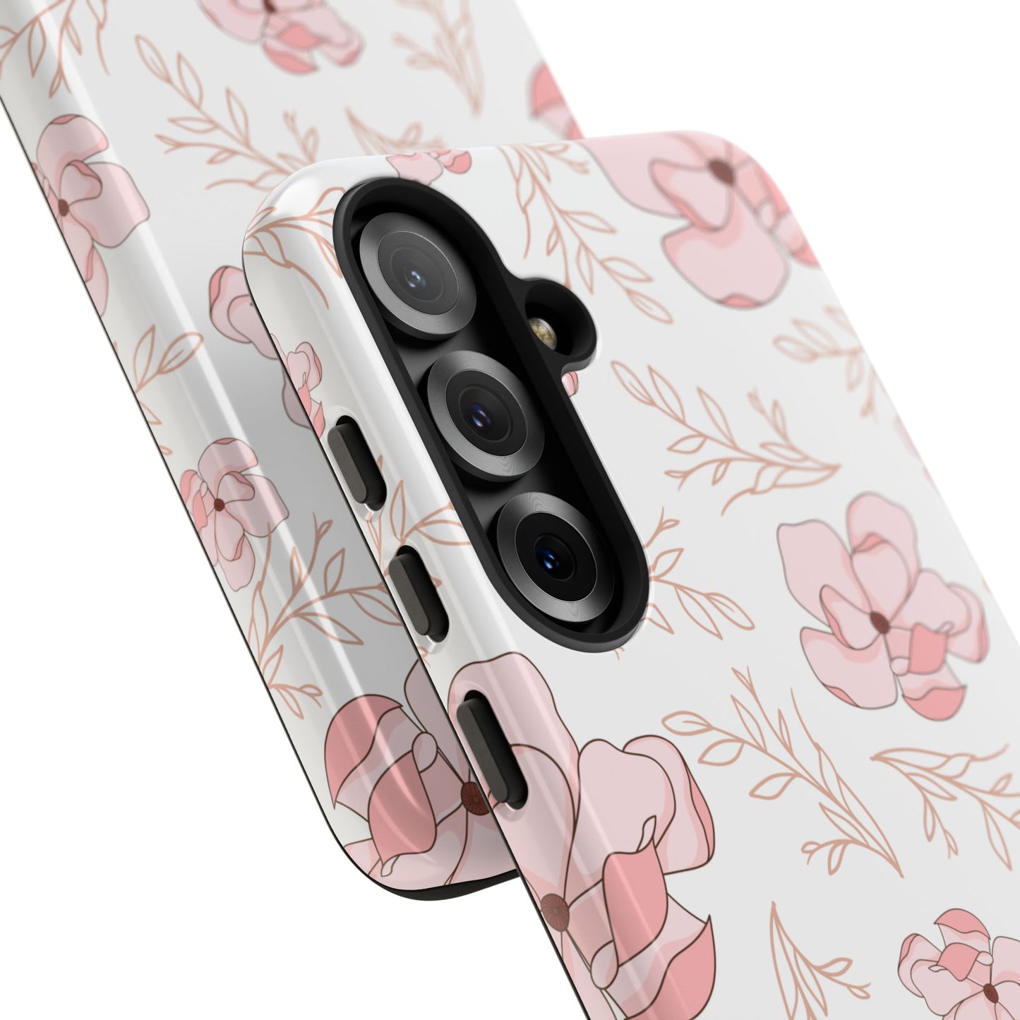 Pink Magnolia Bloom Tough Phone Case for Samsung Smartphone