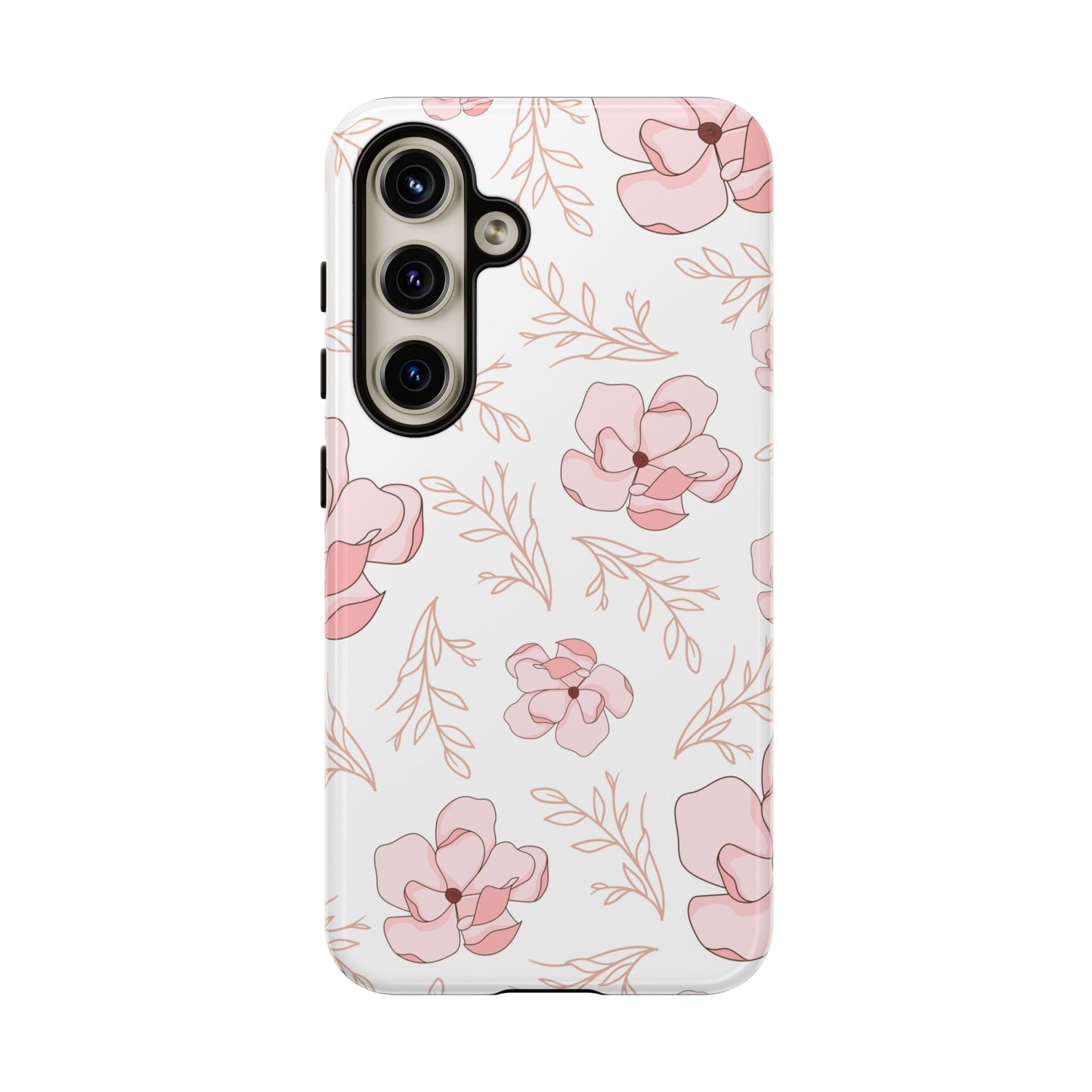 Pink Magnolia Bloom Tough Phone Case for Samsung Smartphone