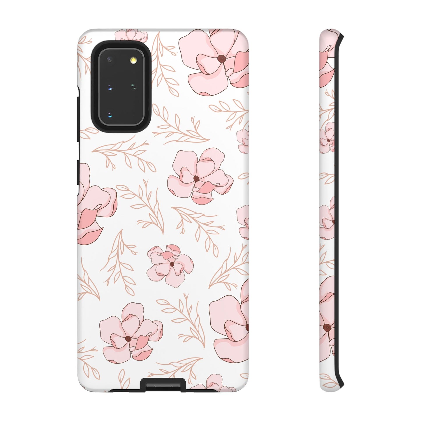 Pink Magnolia Bloom Tough Phone Case for Samsung Smartphone