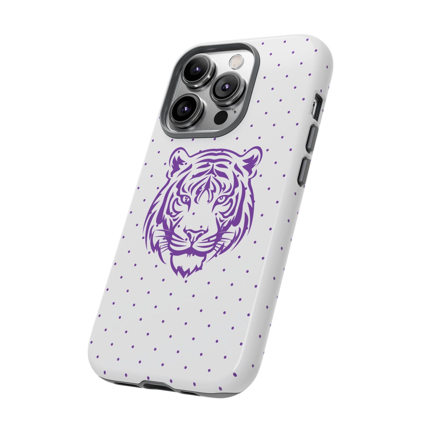 Polka Dot Tiger Tough Phone Case for iPhone