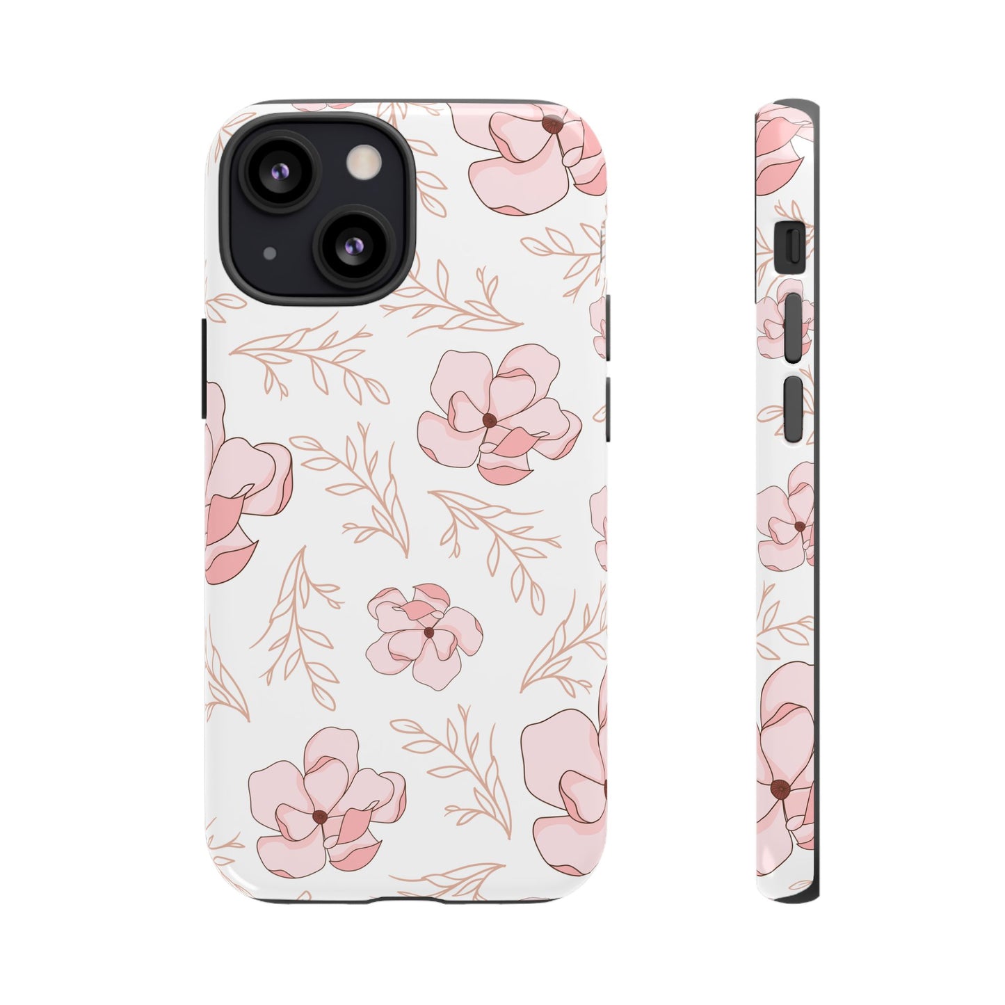Pink Magnolia Bloom Tough Phone Case for iPhone