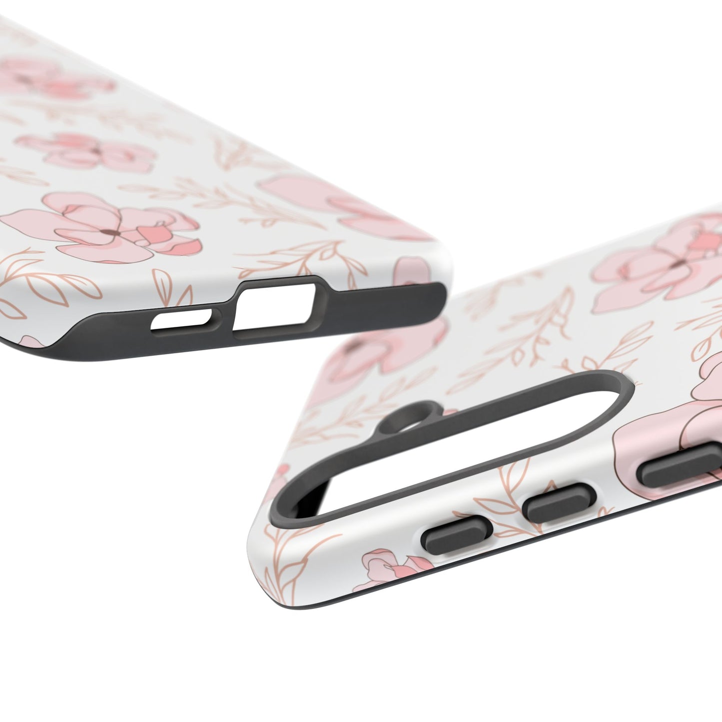 Pink Magnolia Bloom Tough Phone Case for Samsung Smartphone