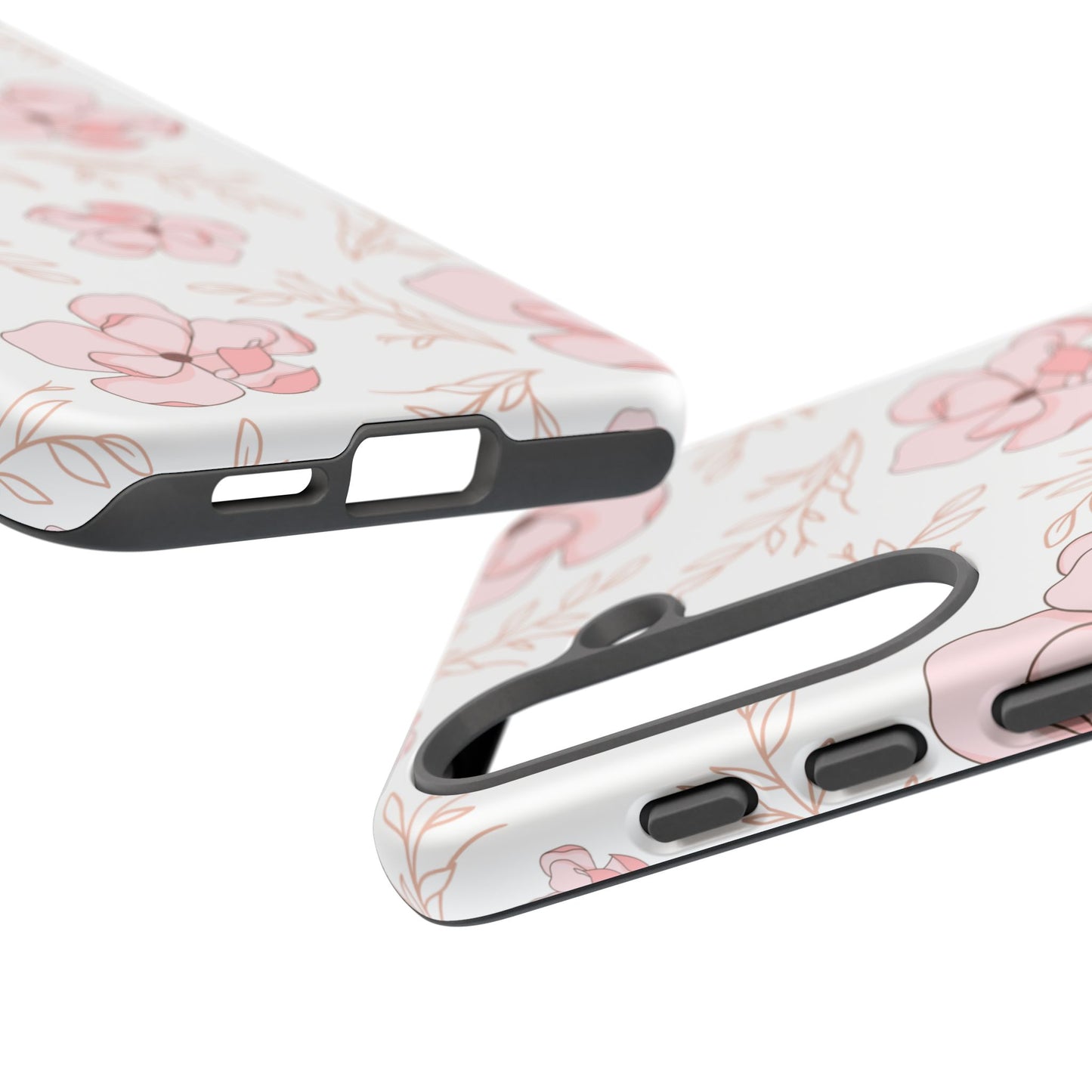 Pink Magnolia Bloom Tough Phone Case for Samsung Smartphone
