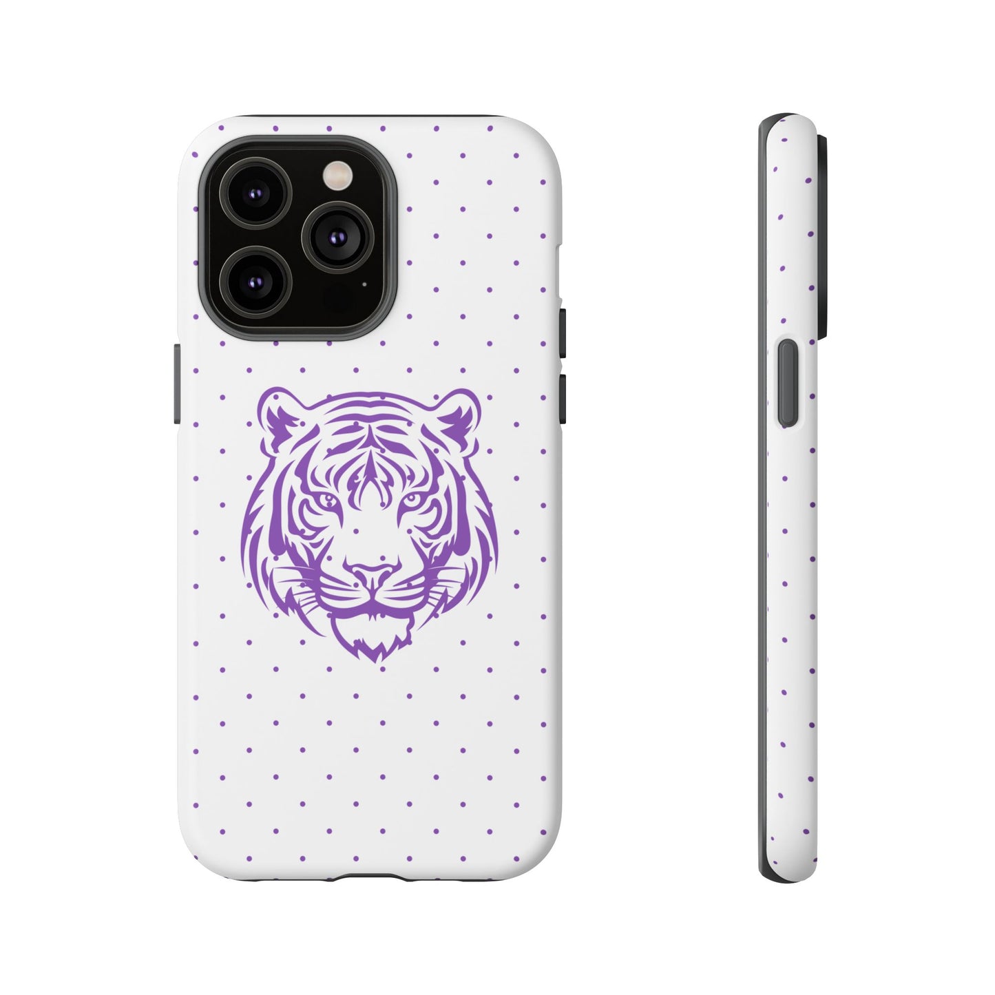 Polka Dot Tiger Tough Phone Case for iPhone
