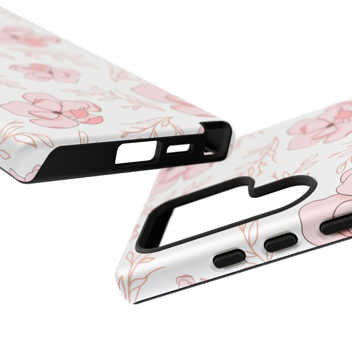 Pink Magnolia Bloom Tough Phone Case for Samsung Smartphone