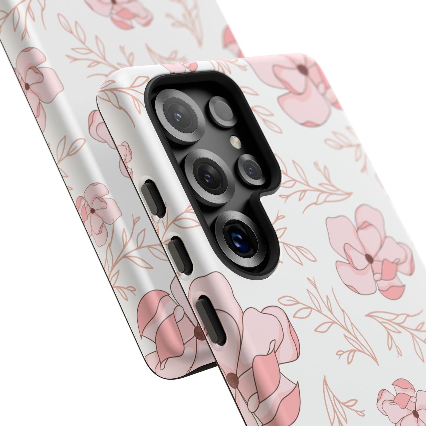 Pink Magnolia Bloom Tough Phone Case for Samsung Smartphone