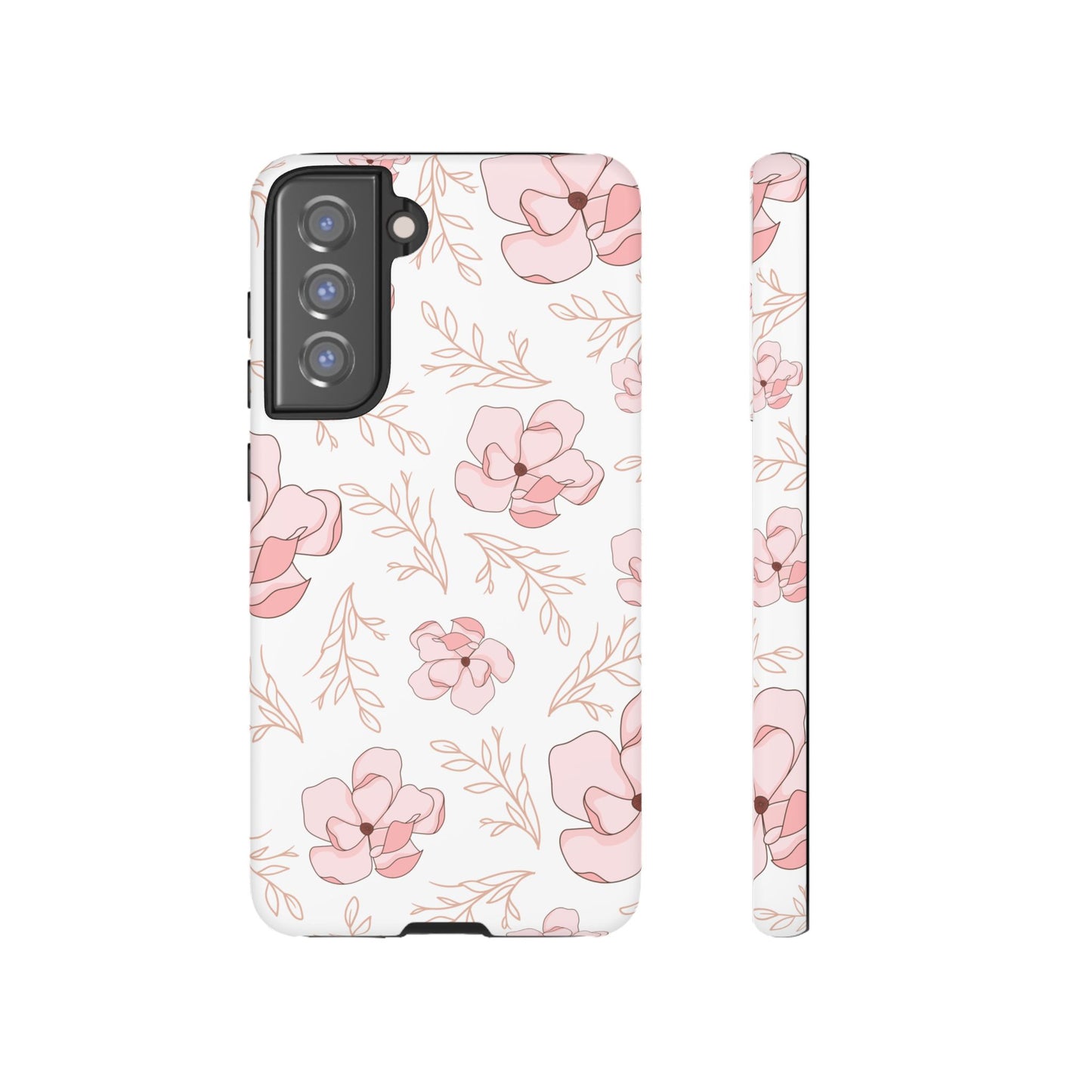 Pink Magnolia Bloom Tough Phone Case for Samsung Smartphone