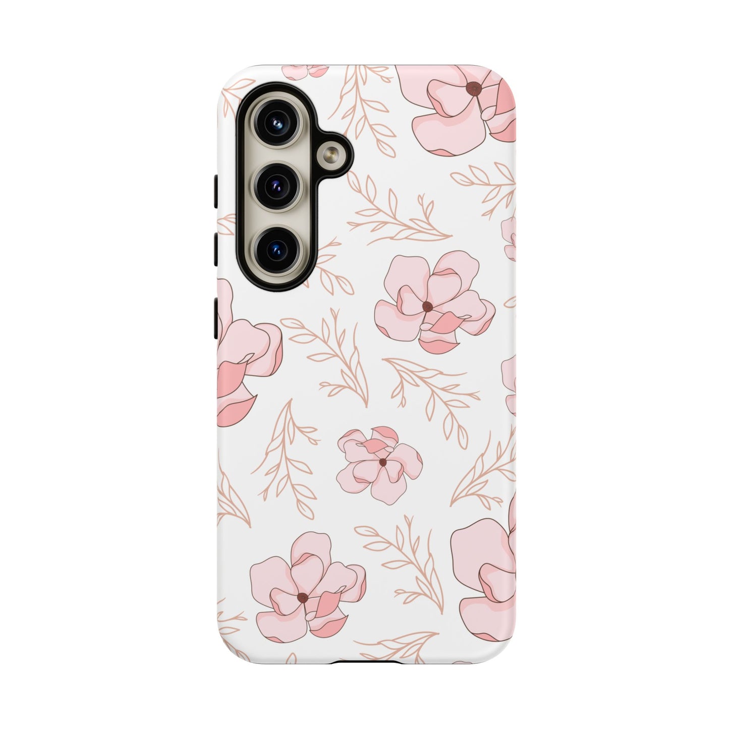 Pink Magnolia Bloom Tough Phone Case for Samsung Smartphone