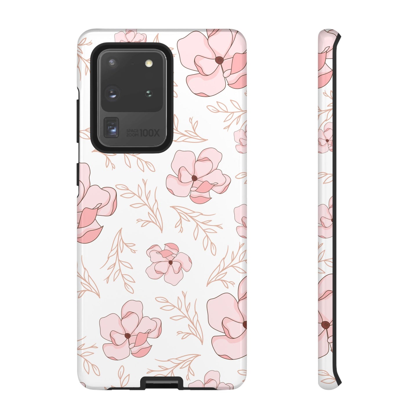 Pink Magnolia Bloom Tough Phone Case for Samsung Smartphone