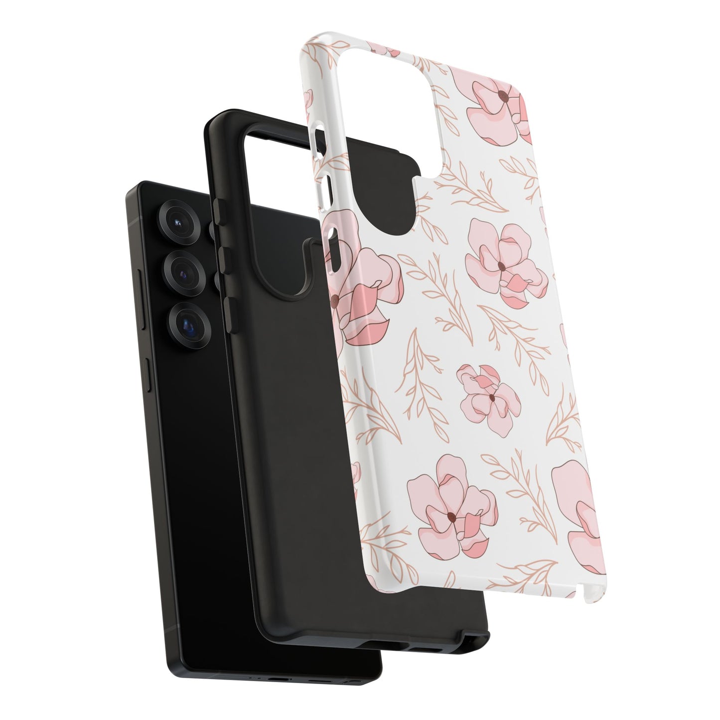 Pink Magnolia Bloom Tough Phone Case for Samsung Smartphone