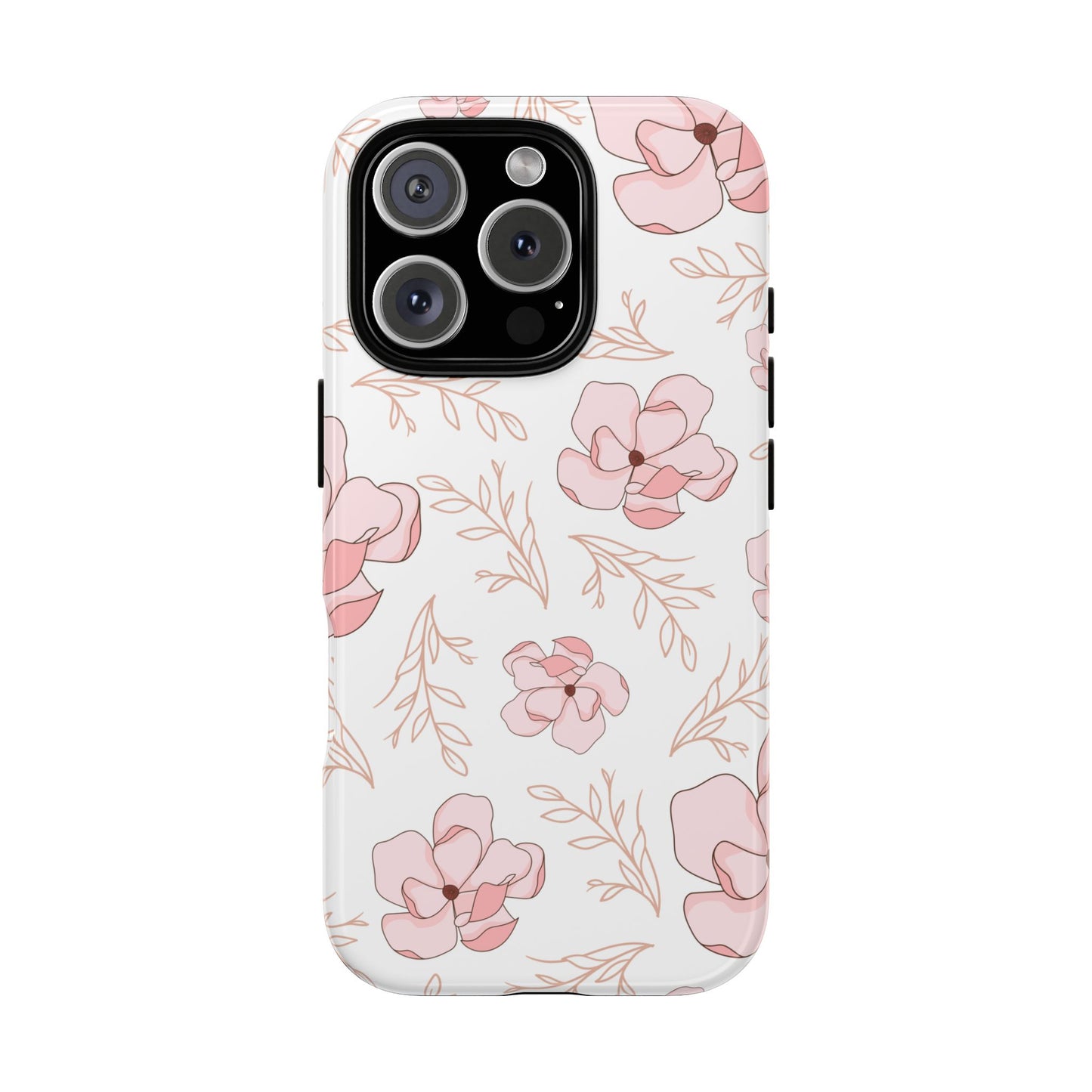 Pink Magnolia Bloom Tough Phone Case for iPhone
