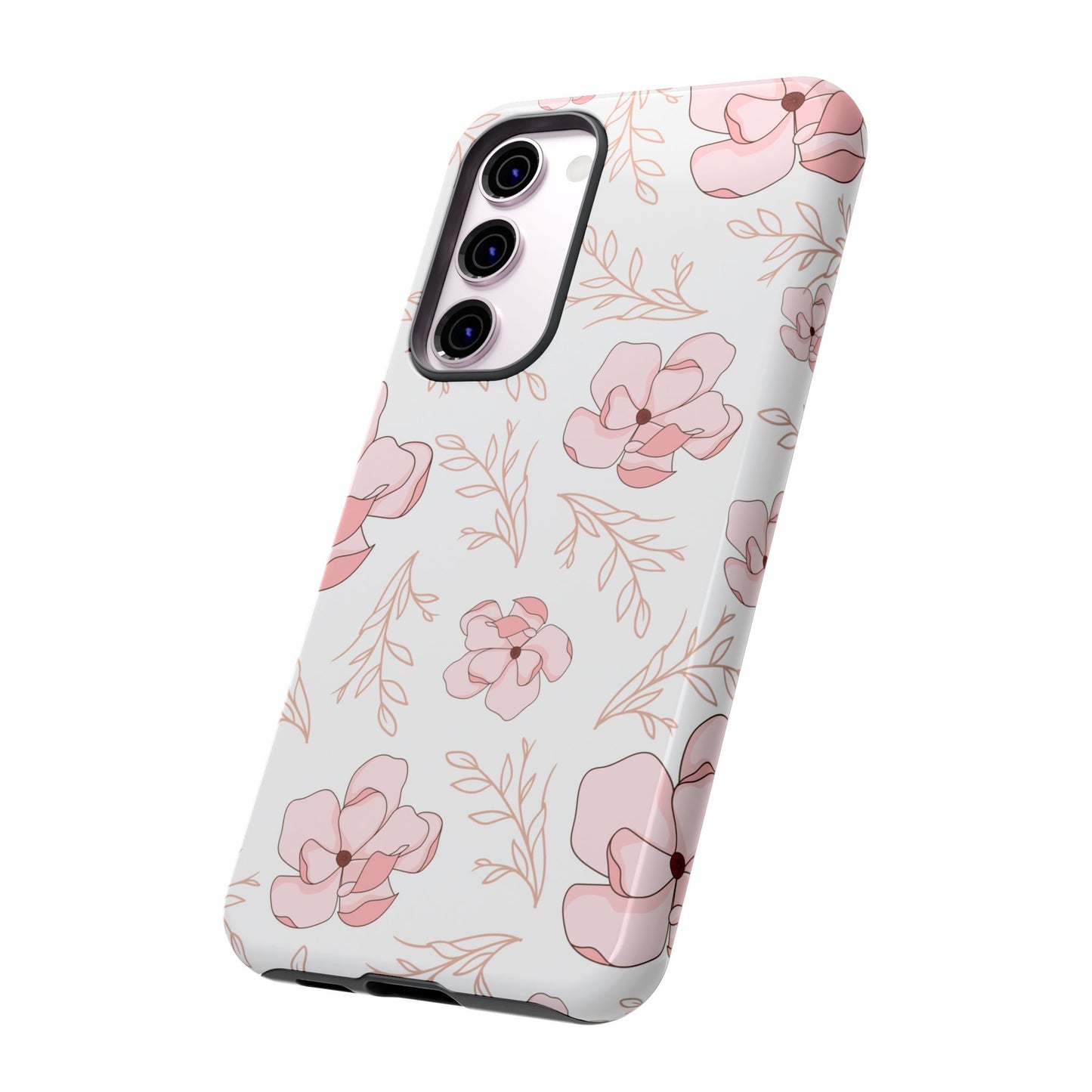 Pink Magnolia Bloom Tough Phone Case for Samsung Smartphone
