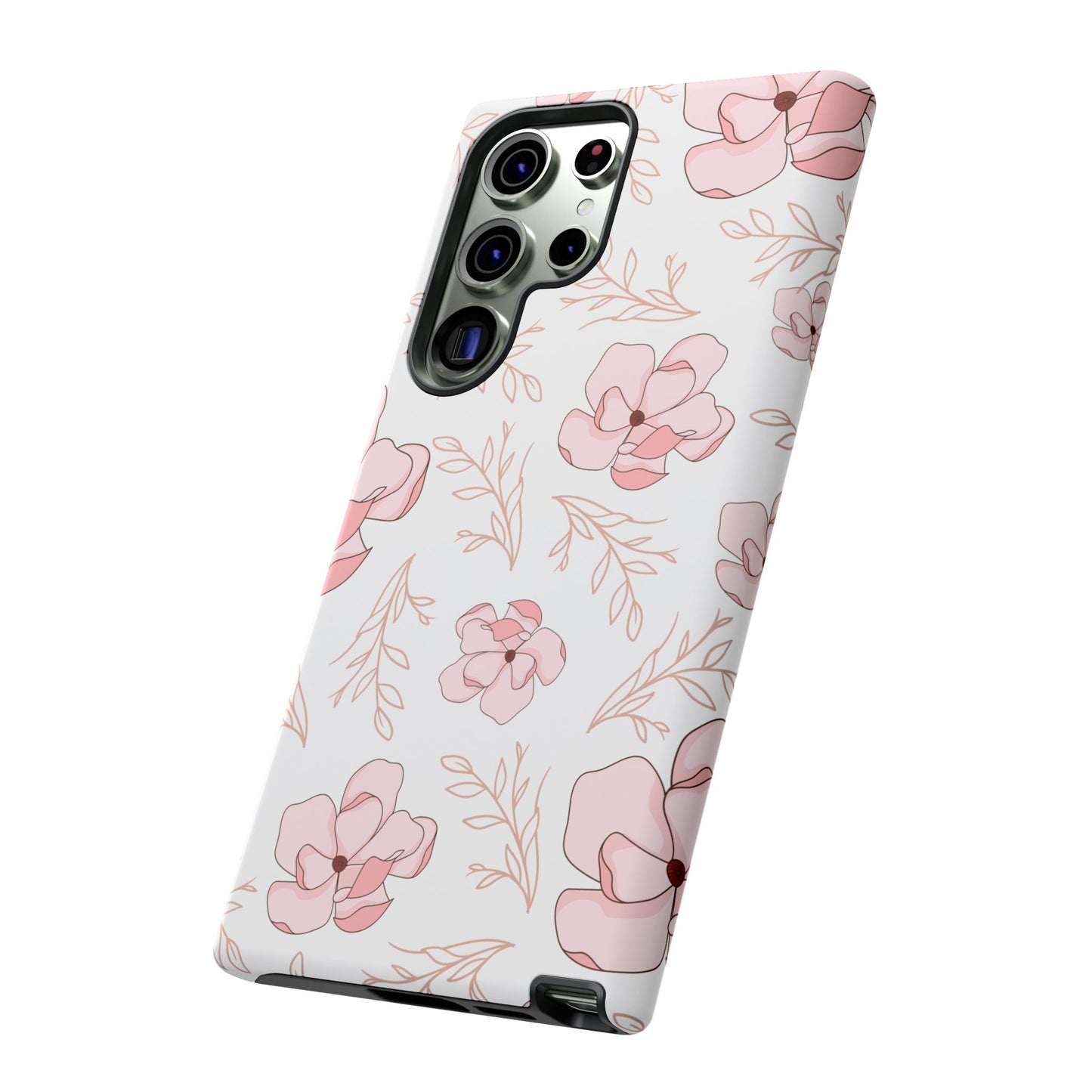 Pink Magnolia Bloom Tough Phone Case for Samsung Smartphone