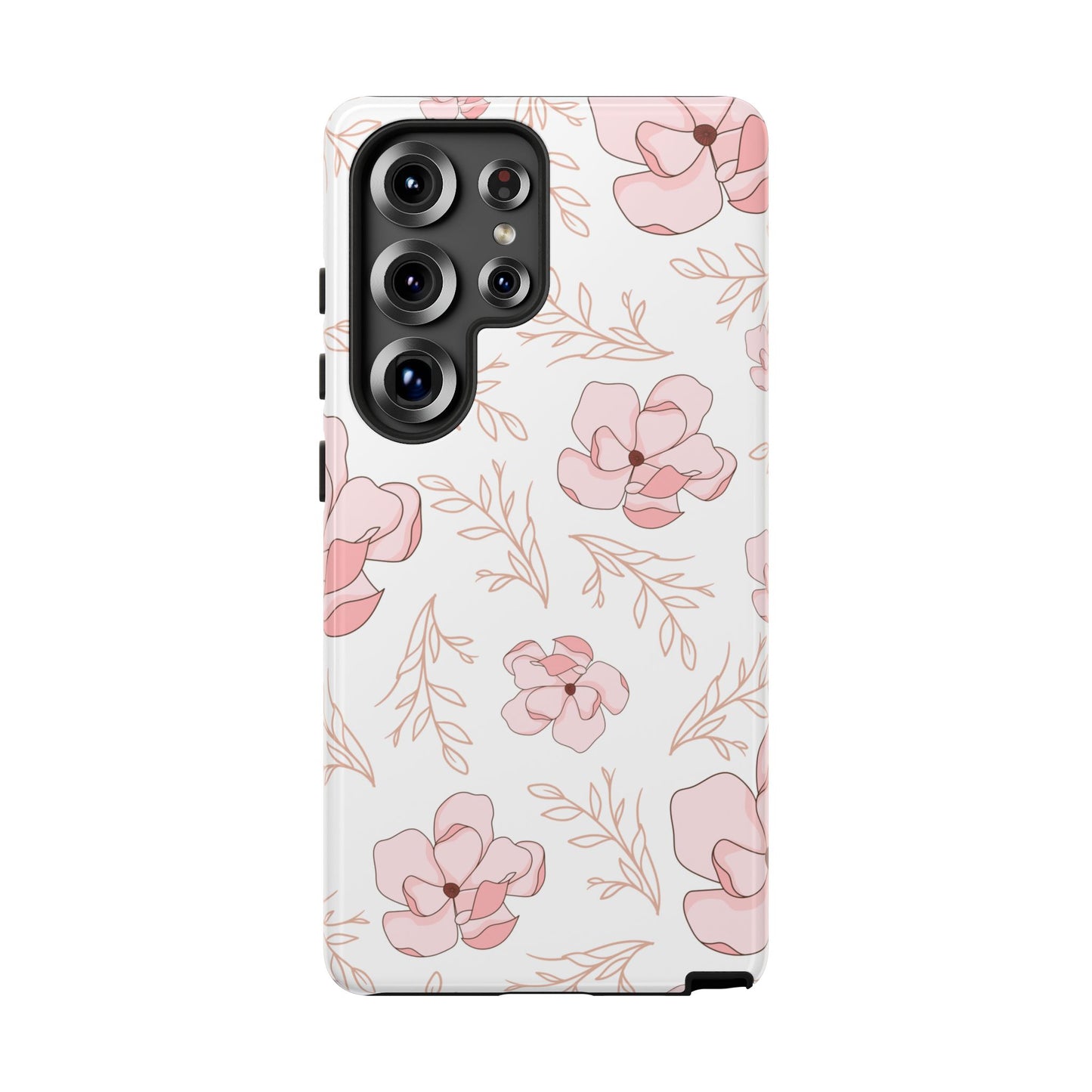 Pink Magnolia Bloom Tough Phone Case for Samsung Smartphone