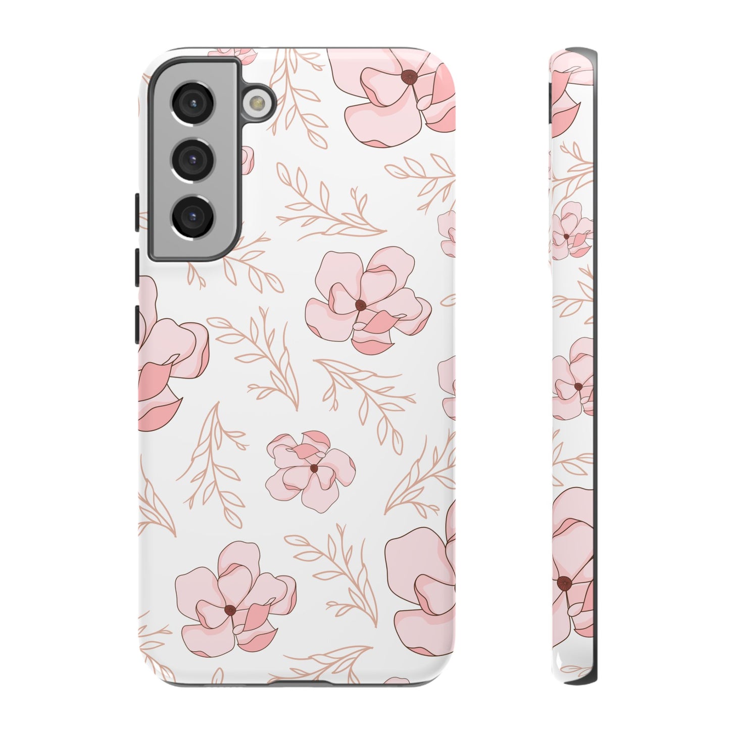 Pink Magnolia Bloom Tough Phone Case for Samsung Smartphone