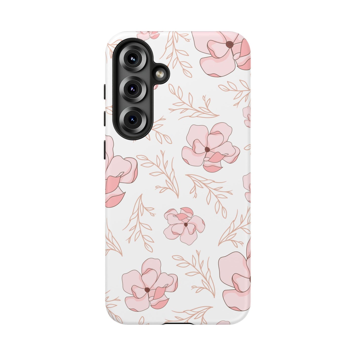 Pink Magnolia Bloom Tough Phone Case for Samsung Smartphone