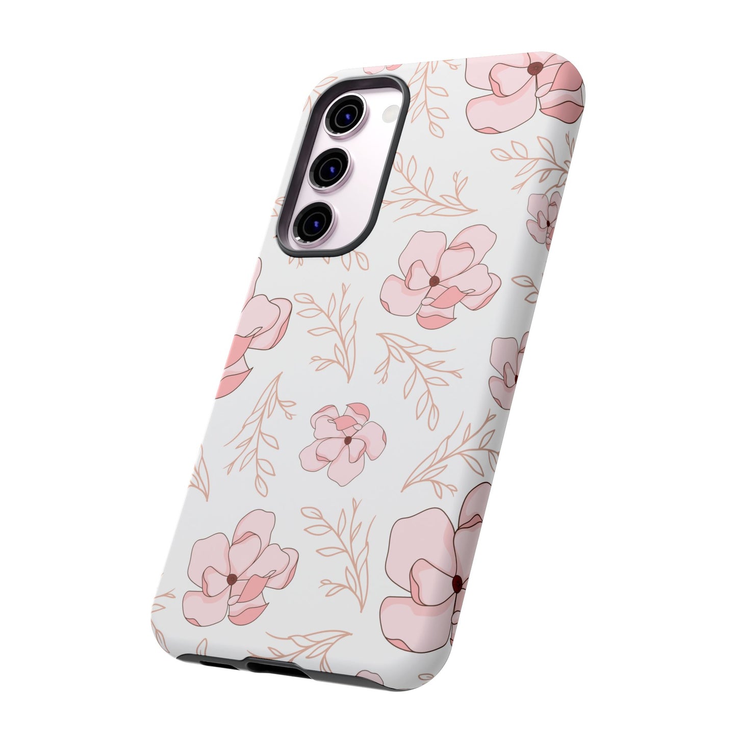 Pink Magnolia Bloom Tough Phone Case for Samsung Smartphone