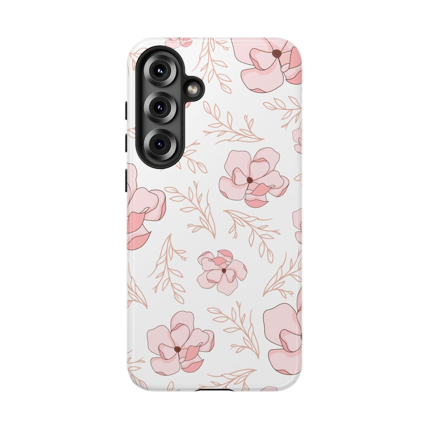 Pink Magnolia Bloom Tough Phone Case for Samsung Smartphone