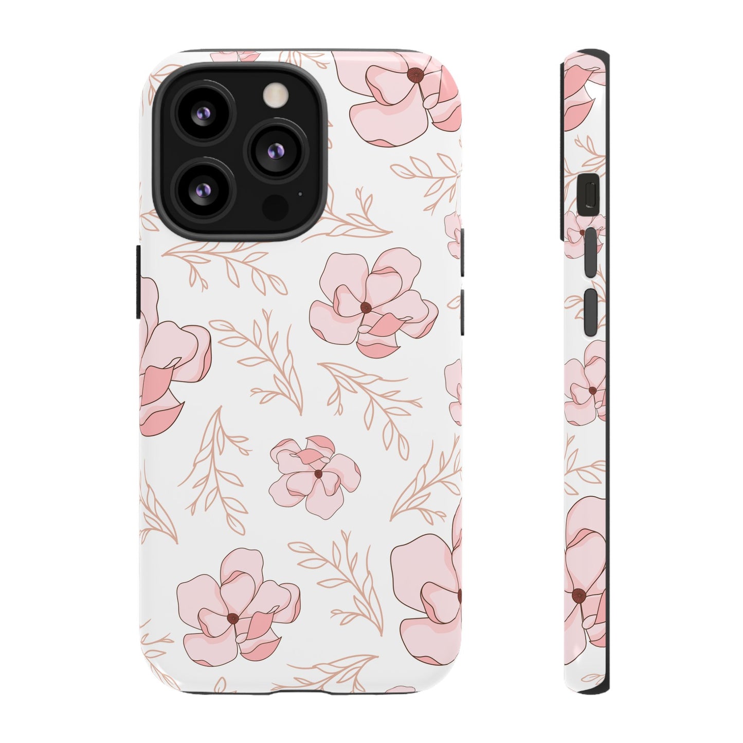 Pink Magnolia Bloom Tough Phone Case for iPhone