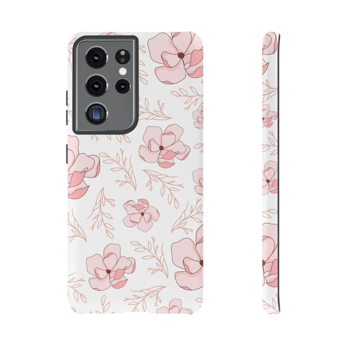 Pink Magnolia Bloom Tough Phone Case for Samsung Smartphone