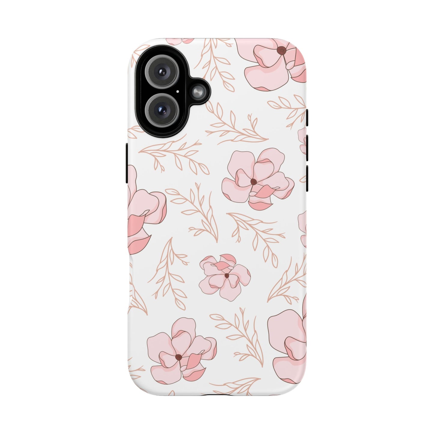 Pink Magnolia Bloom Tough Phone Case for iPhone