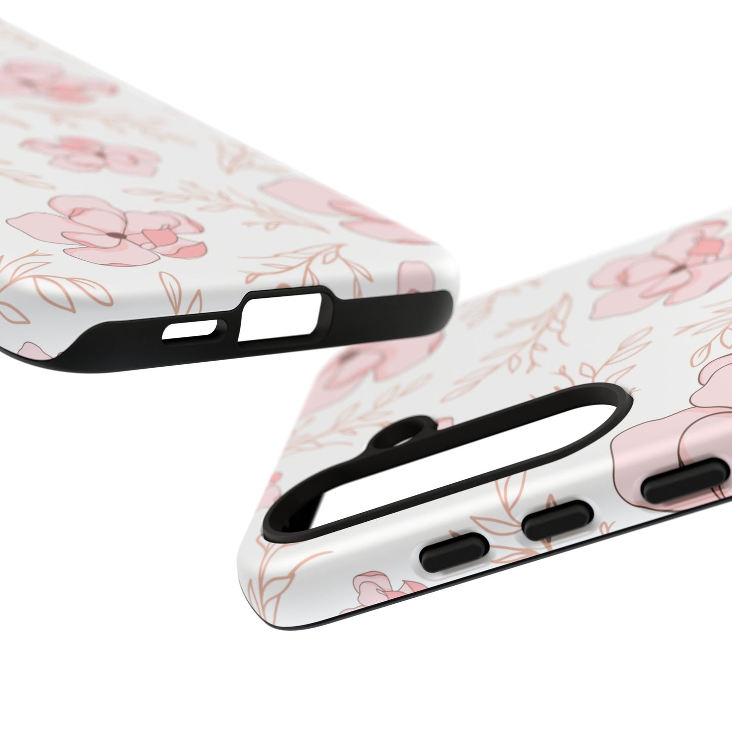 Pink Magnolia Bloom Tough Phone Case for Samsung Smartphone