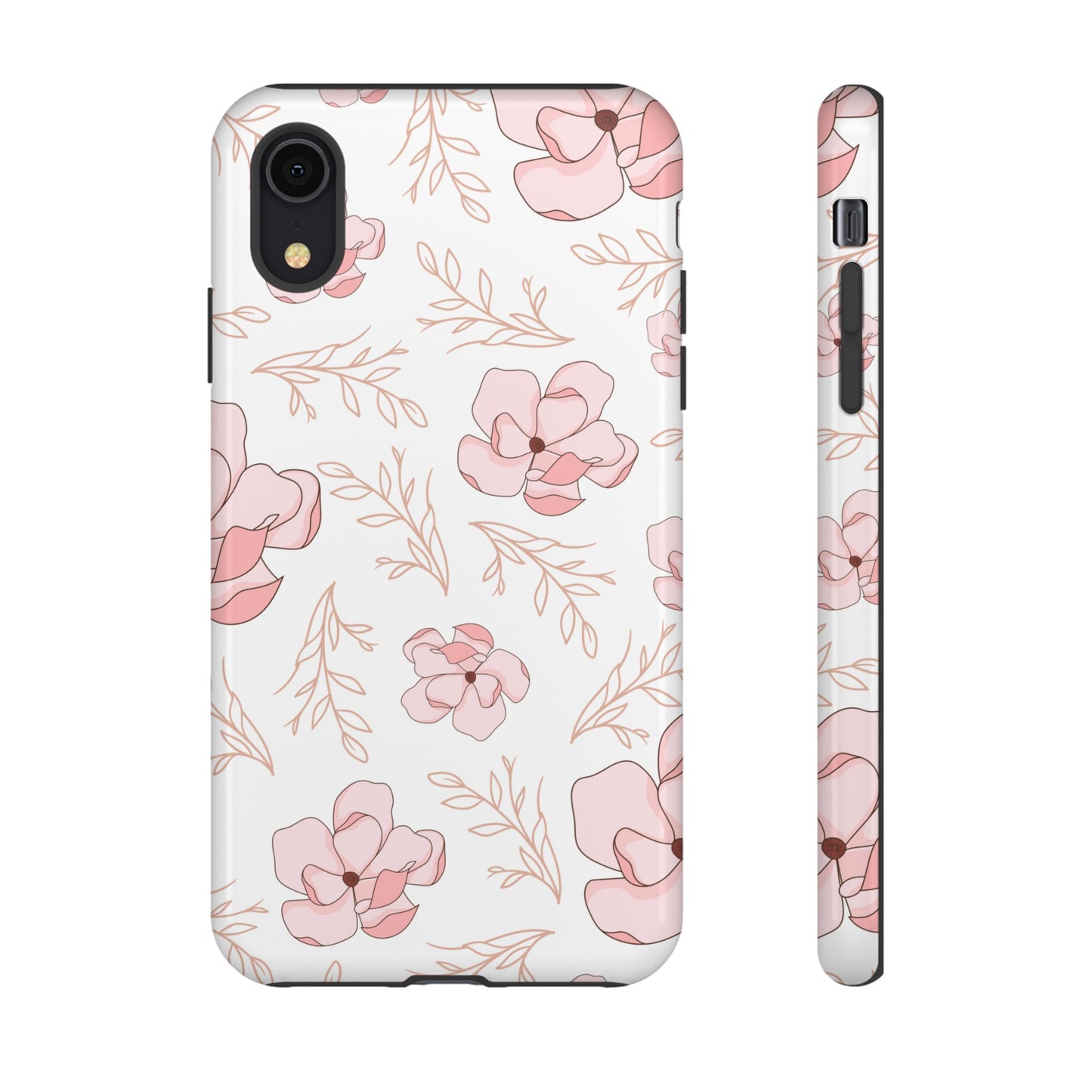 Pink Magnolia Bloom Tough Phone Case for iPhone