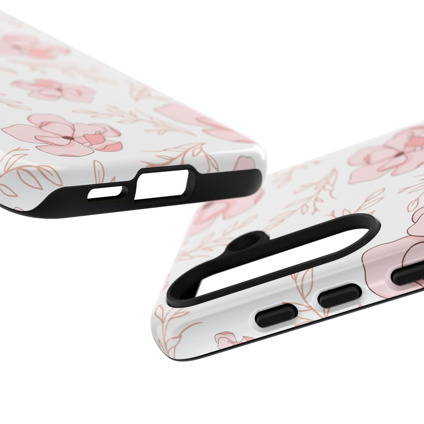 Pink Magnolia Bloom Tough Phone Case for Samsung Smartphone