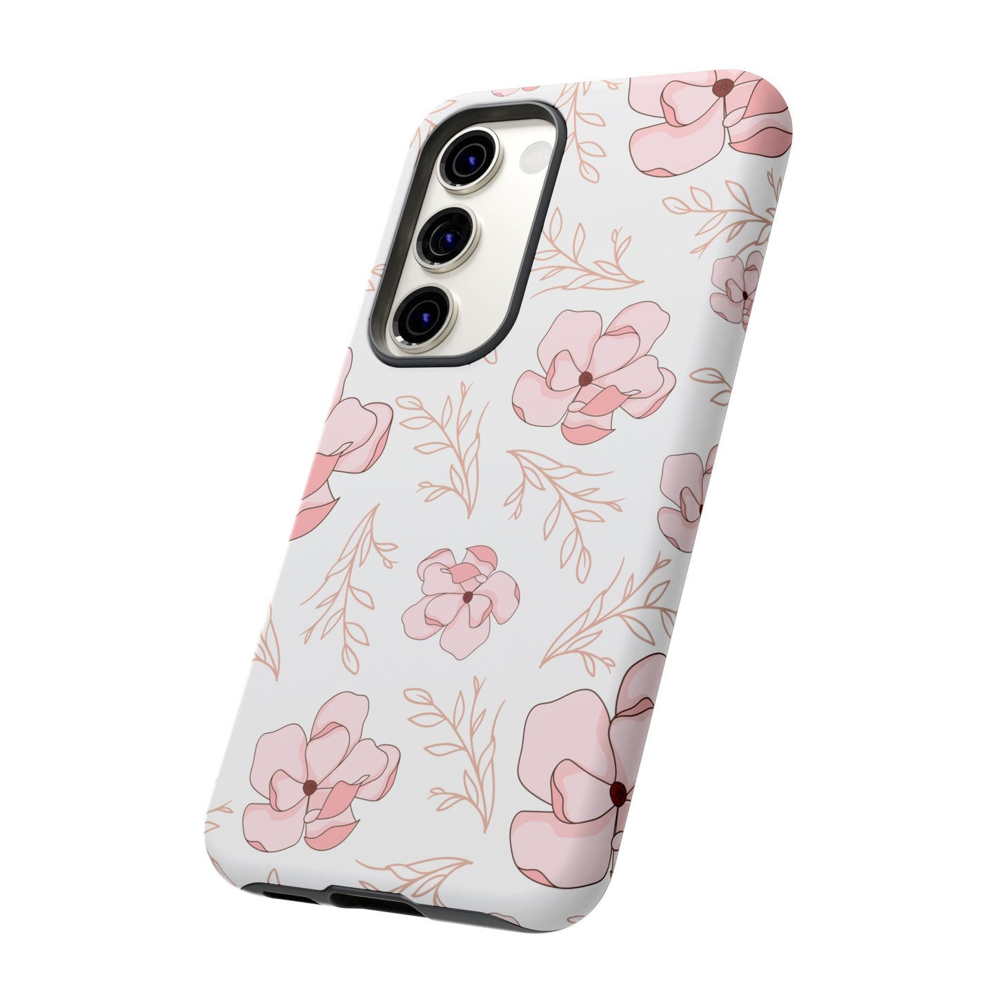 Pink Magnolia Bloom Tough Phone Case for Samsung Smartphone