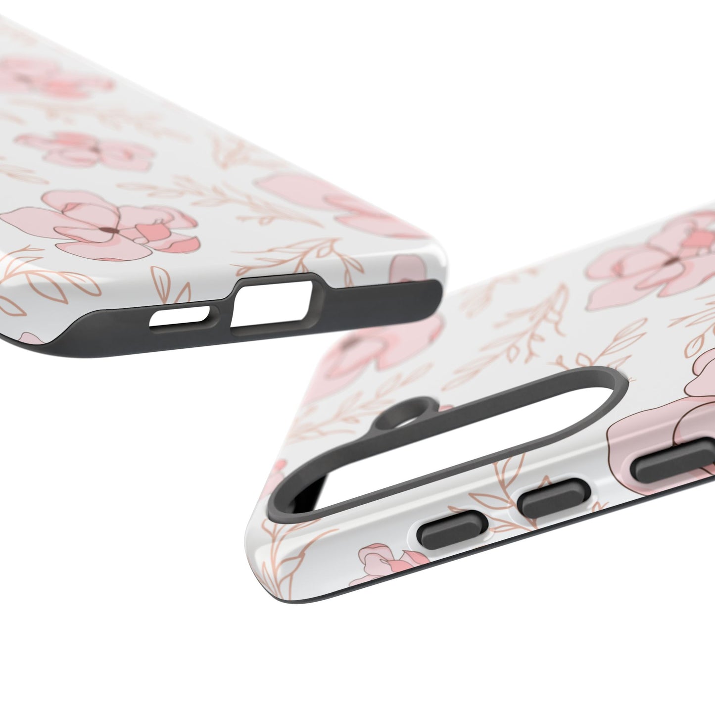 Pink Magnolia Bloom Tough Phone Case for Samsung Smartphone