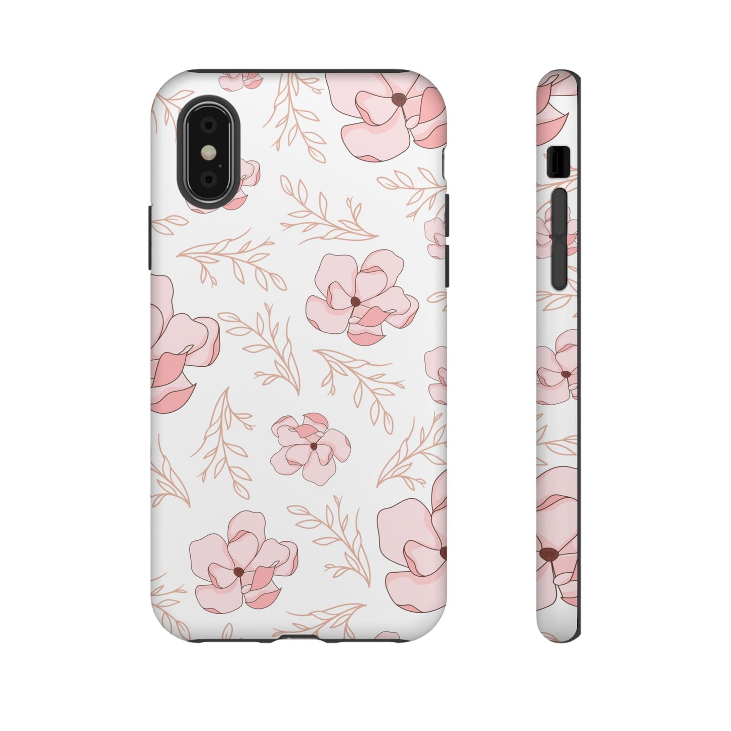 Pink Magnolia Bloom Tough Phone Case for iPhone
