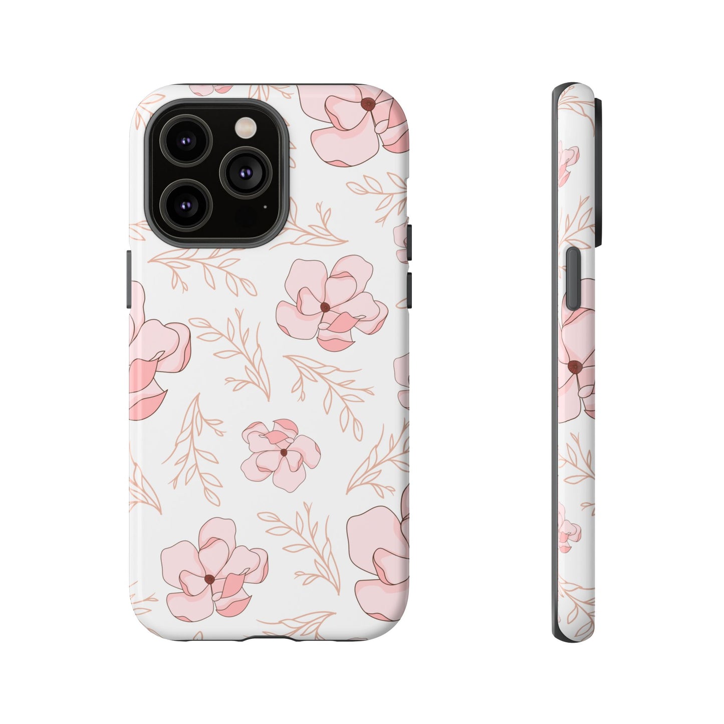 Pink Magnolia Bloom Tough Phone Case for iPhone