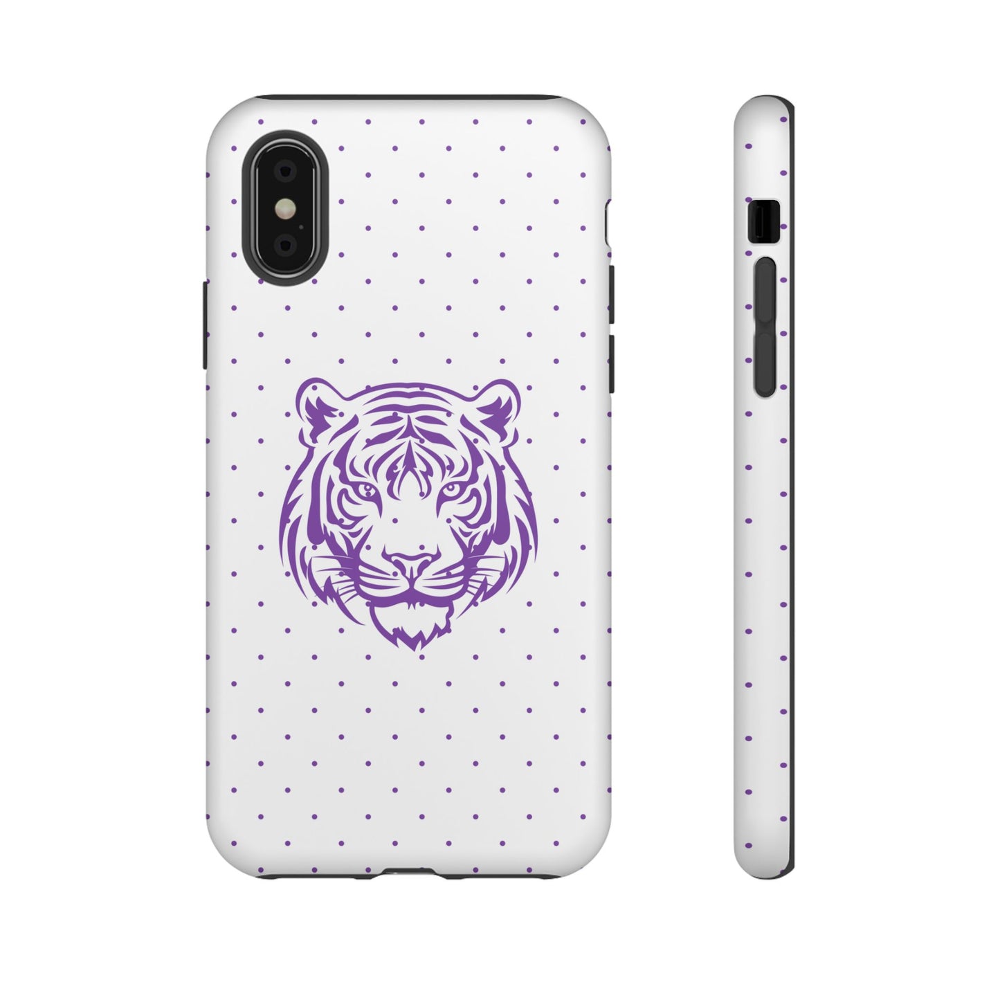 Polka Dot Tiger Tough Phone Case for iPhone