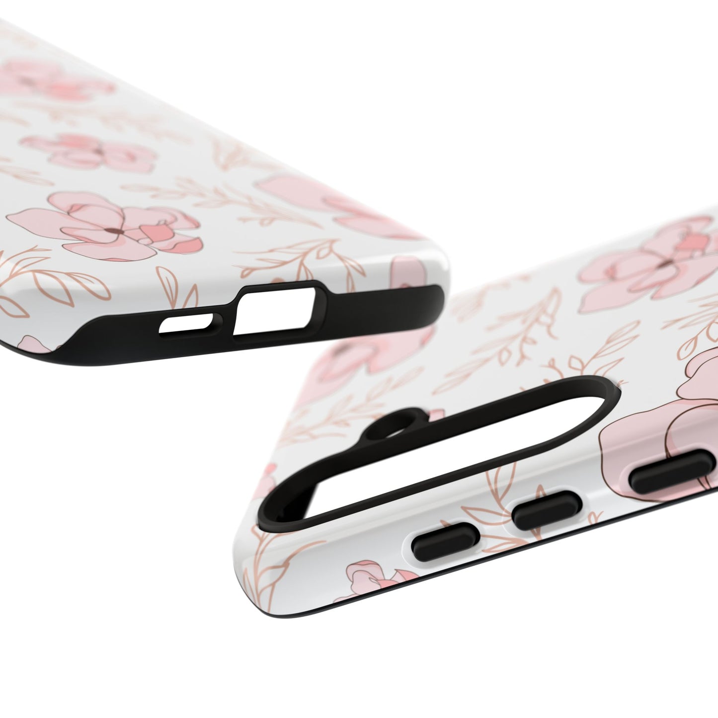 Pink Magnolia Bloom Tough Phone Case for Samsung Smartphone