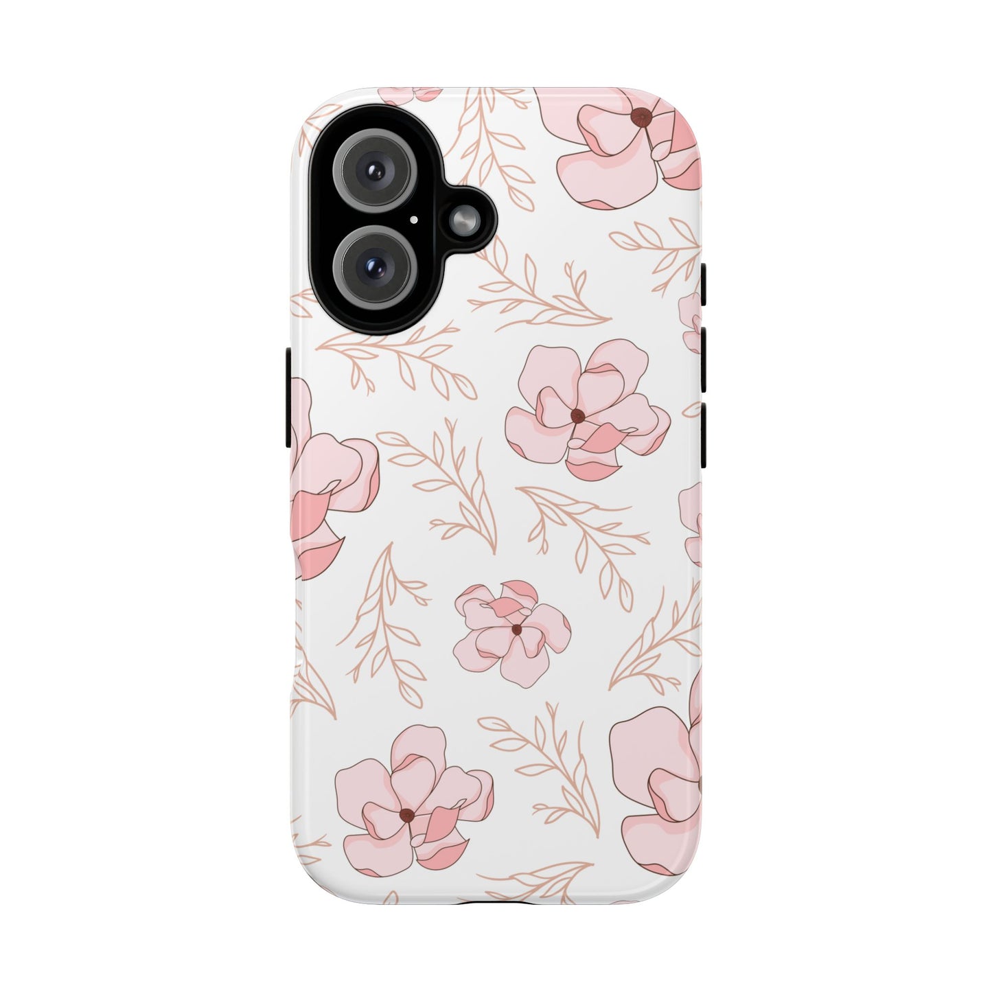 Pink Magnolia Bloom Tough Phone Case for iPhone