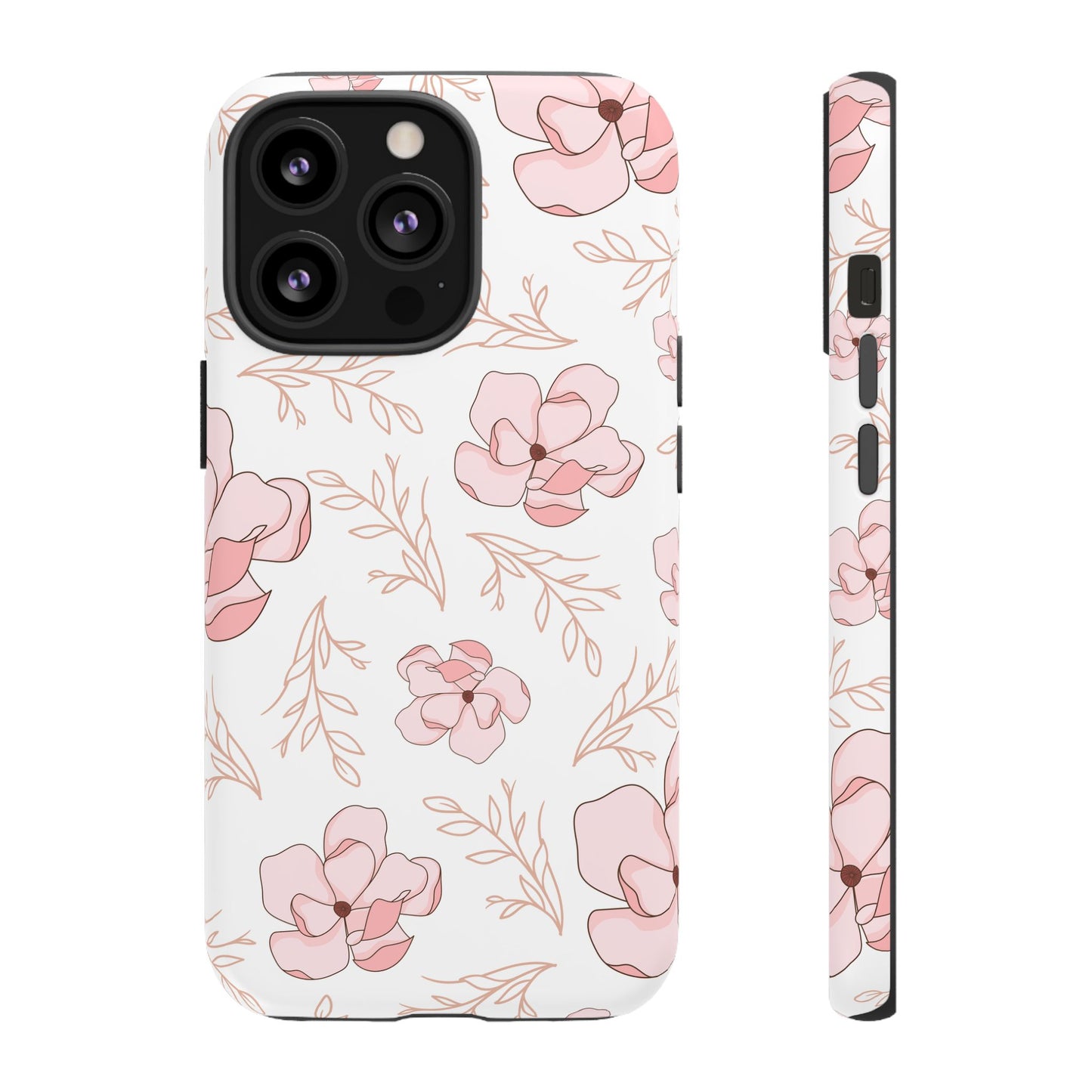 Pink Magnolia Bloom Tough Phone Case for iPhone