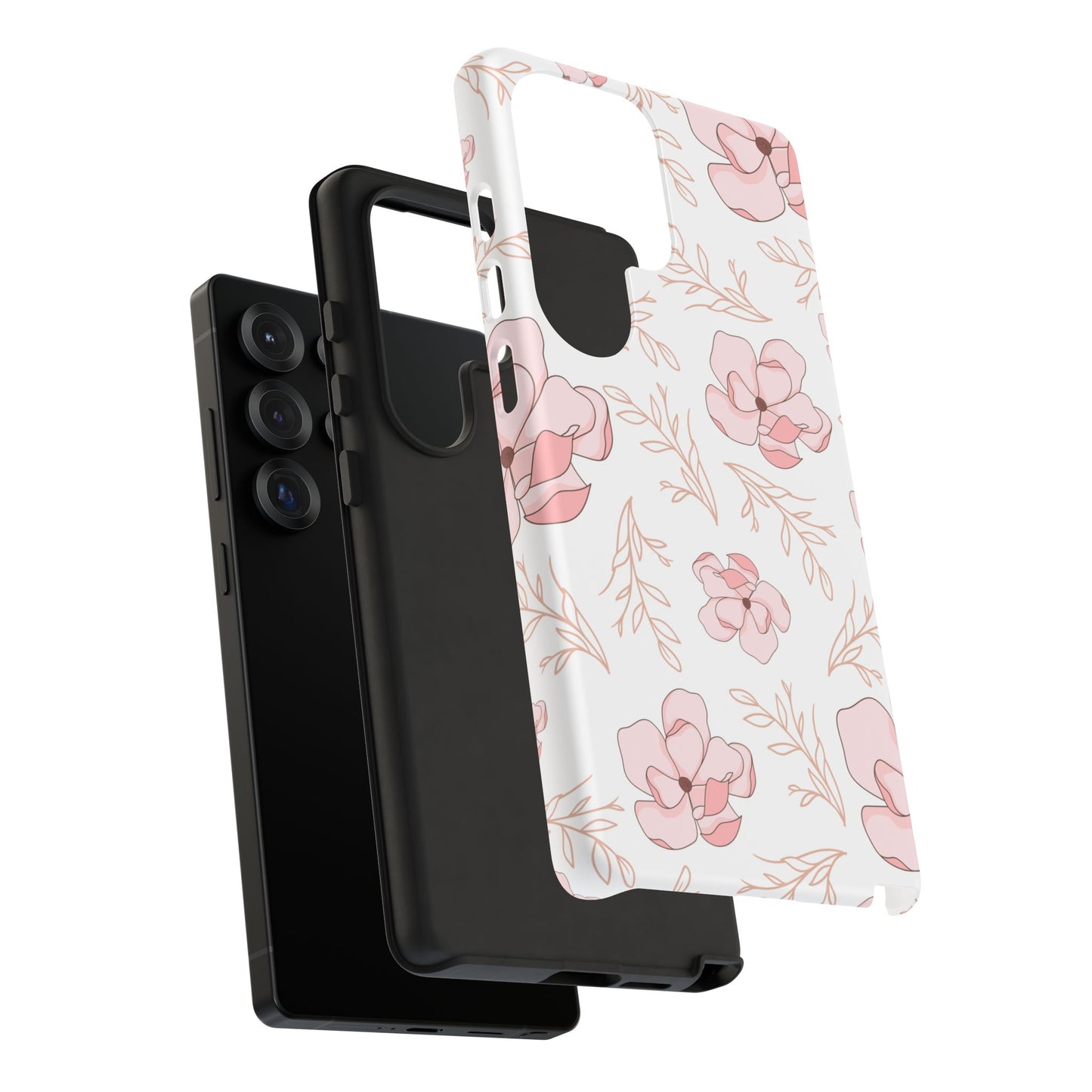 Pink Magnolia Bloom Tough Phone Case for Samsung Smartphone