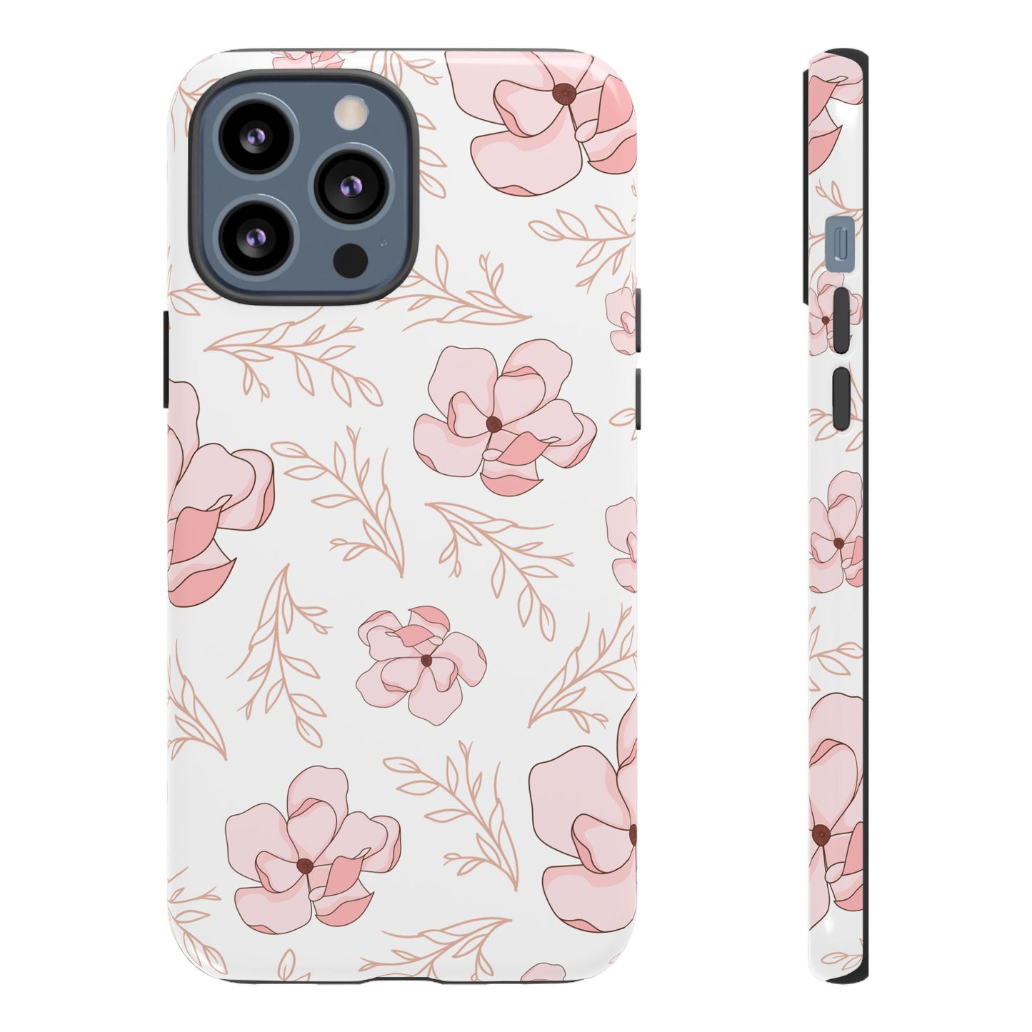 Pink Magnolia Bloom Tough Phone Case for iPhone